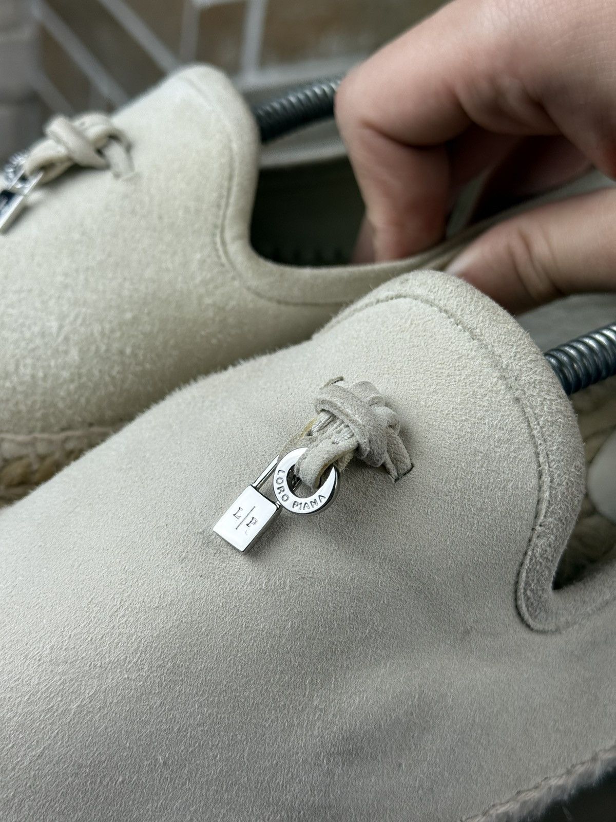 Loro Piana Loro Piana White Suede Espadrilles Size US 11 / IT 41 - 10 Thumbnail