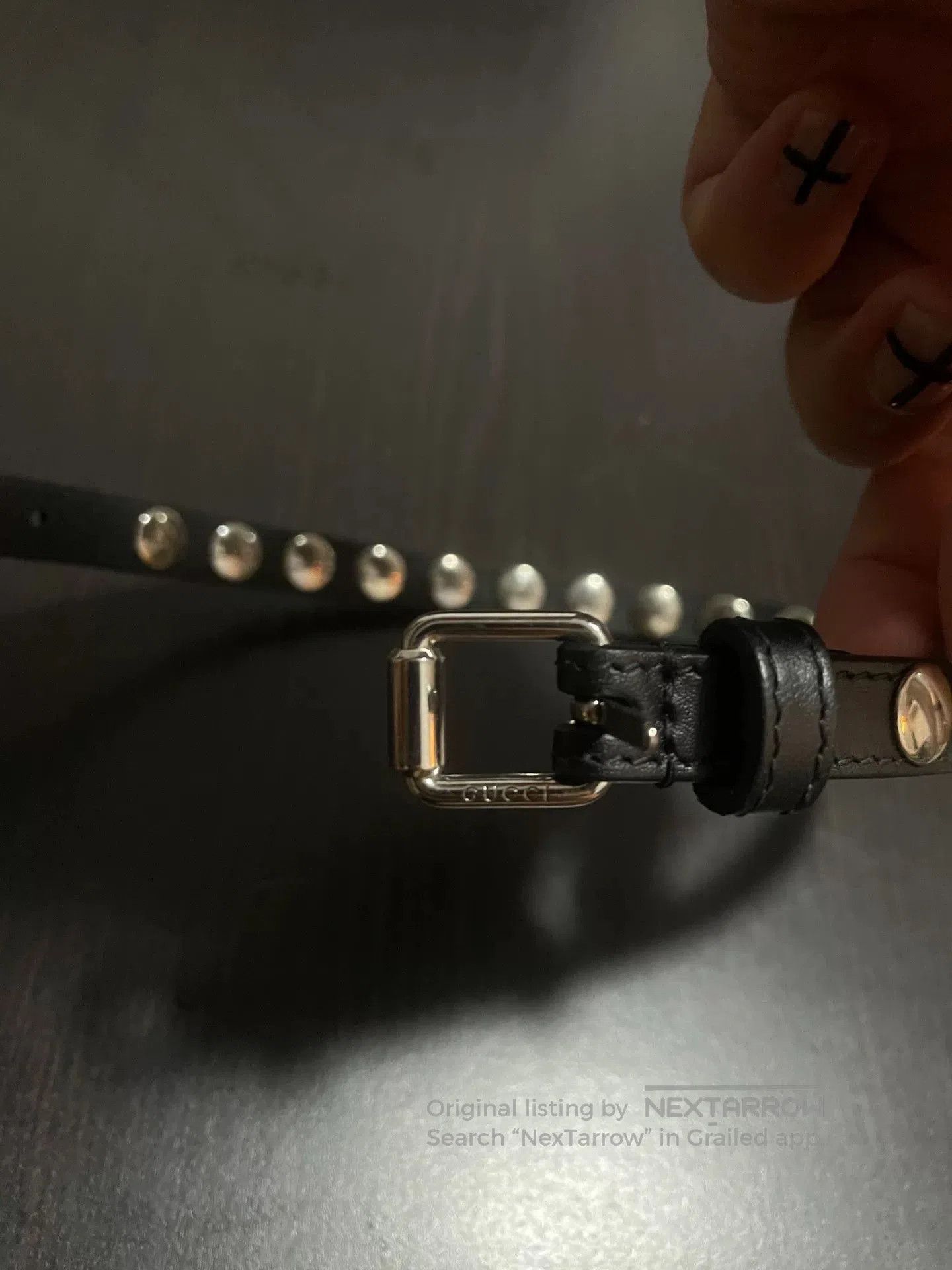 Other GUCCI Studded Leather Choker Necklace. Size ONE SIZE - 3 Thumbnail
