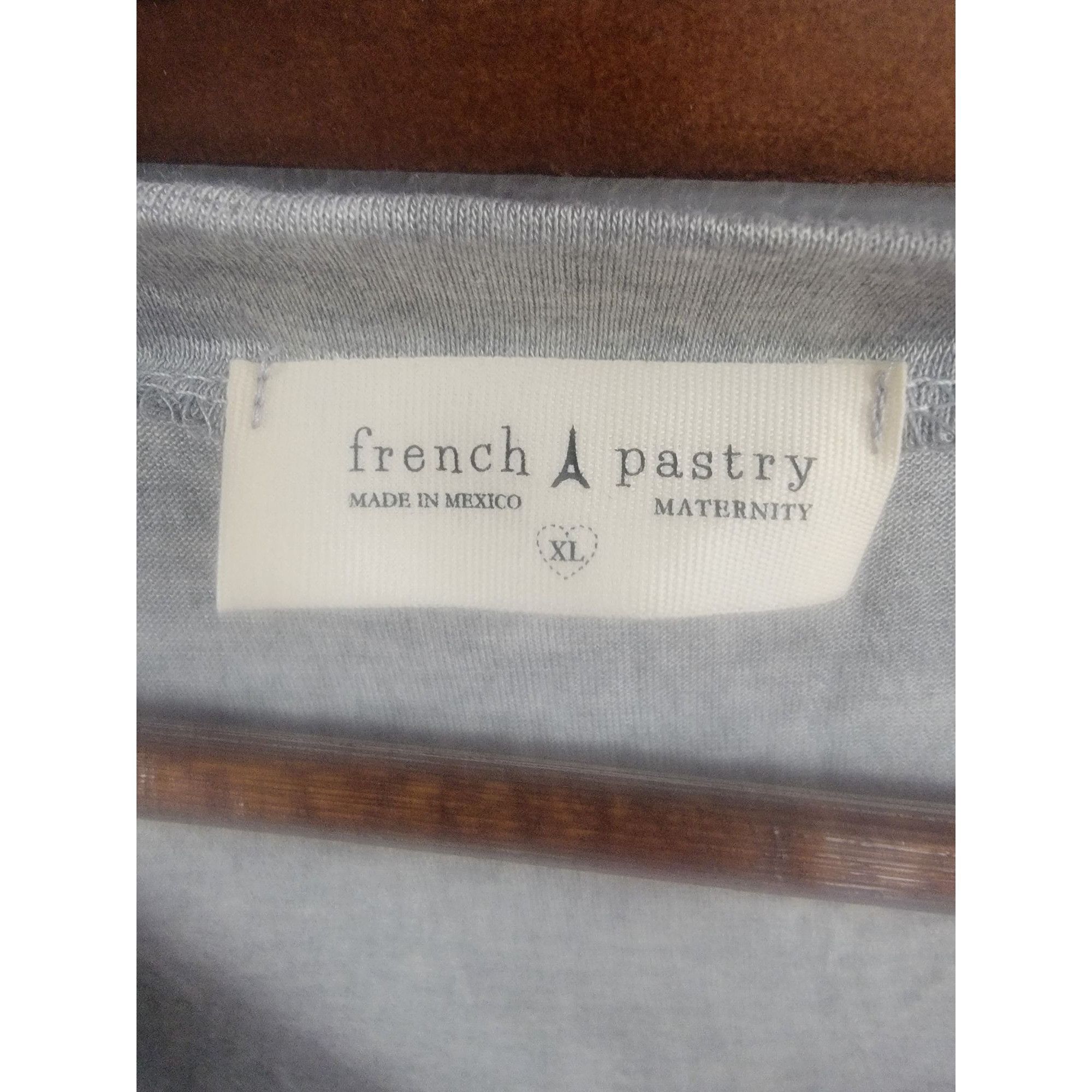 Other 1French Pastry "Preggers" Maternity T-Shirt XL Gray Size XL / US 12-14 / IT 48-50 - 5 Thumbnail