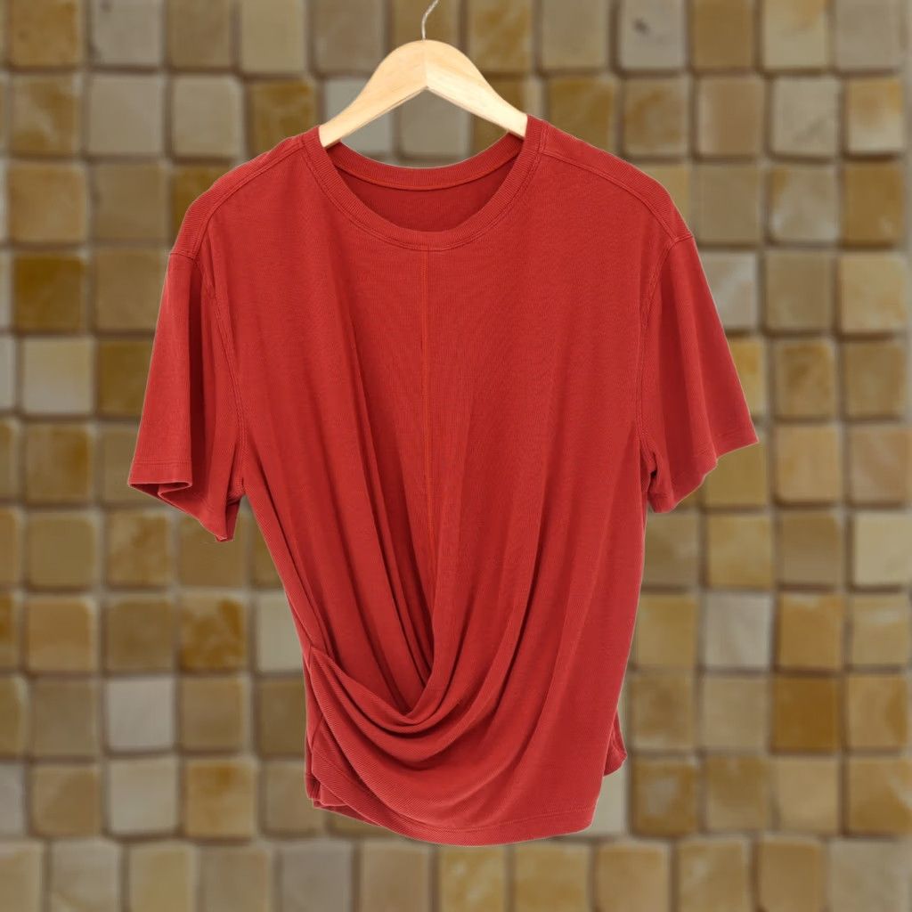 Lululemon Lululemon Women's Ribbed Athletic Crop Top Cayanne Orange Size 8 Size M / US 6-8 / IT 42-44 - 1 Thumbnail