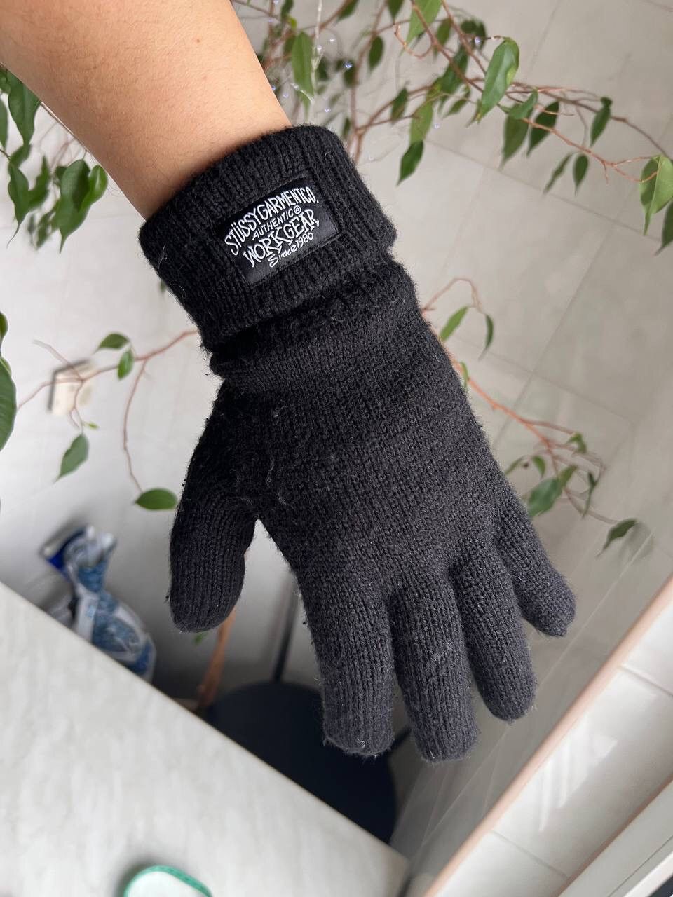 Stussy Stussy Vintage 1990s Black Work Gloves Y2K Skateboarding Size ONE SIZE - 13 Thumbnail