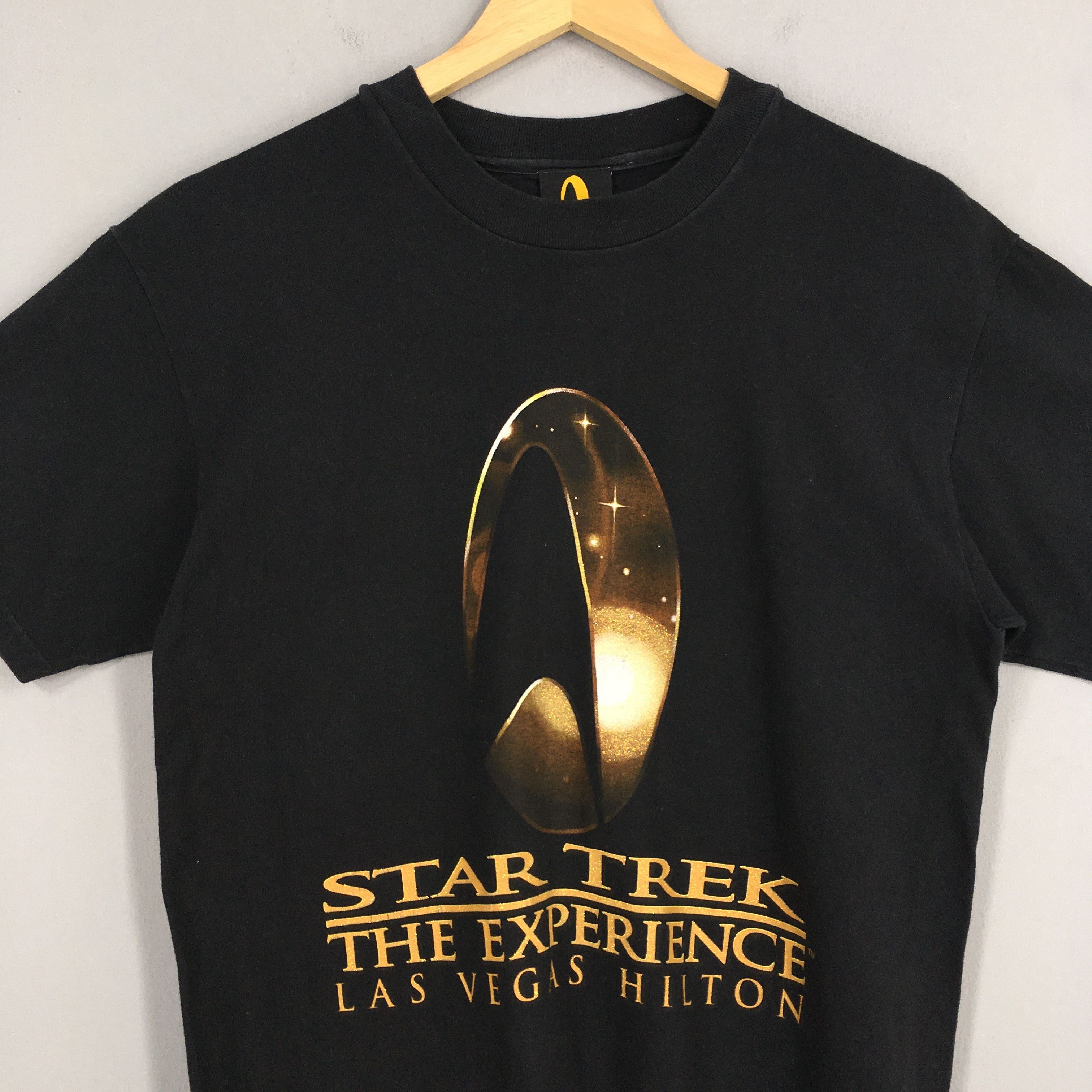 Vintage Vintage 90's Star Trek Movies Sci Fi Black T shirt Medium Size US M / EU 48-50 / 2 - 2 Thumbnail