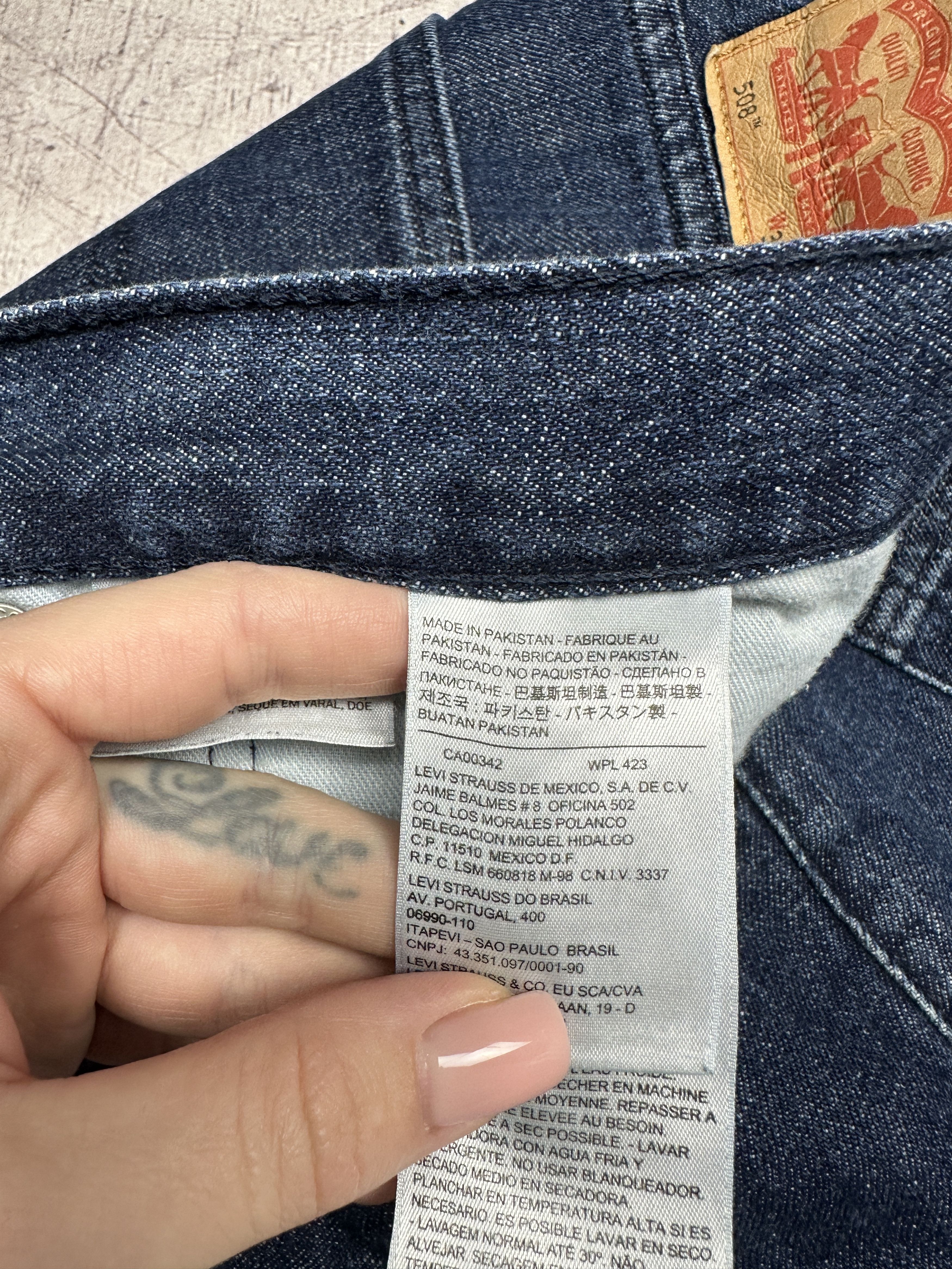 Levi's Levi's 508 Mens Denim Pants Jeans Size 34 x 32 Size US 34 / EU 50 - 8 Thumbnail