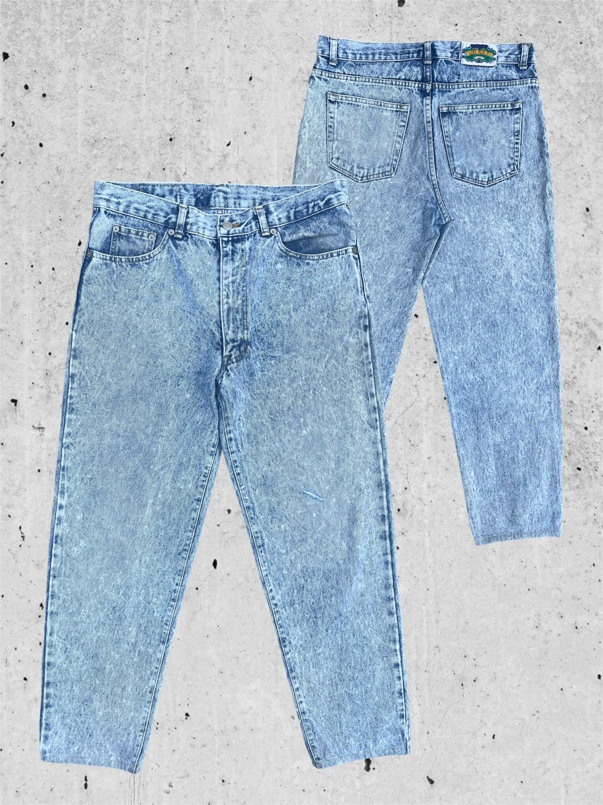 Japanese Brand × Jean 🔥 Coast Light Blue Rusty Distressed Denim W32🔥 Size 32" / US 10 / IT 46 - 1 Thumbnail