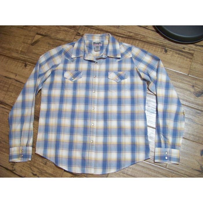 Chemise Western Wrangler Pearl Snap - Multicolore Métallisé - Femme Taille L