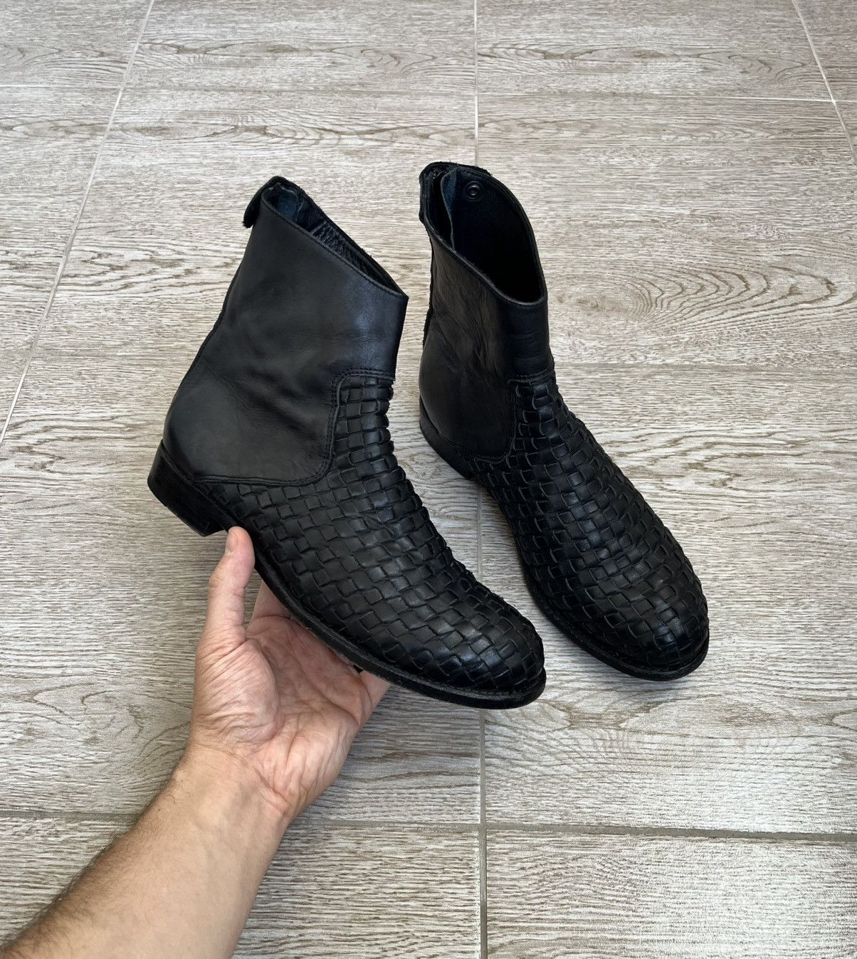 The Last Conspiracy The Last Conspiracy Bottega Veneta Style Leather Boots 90s Size US 6.5 / EU 39-40 - 5 Thumbnail