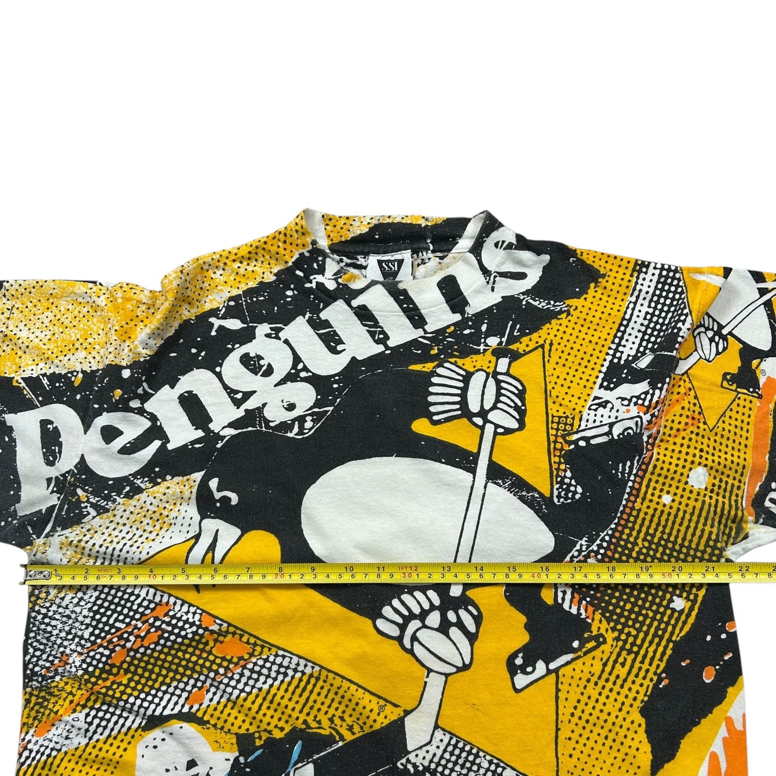 NHL VTG 90s NHL PITTSBURGH PENGUINS SSI AOP T-SHIRT Size L Size US L / EU 52-54 / 3 - 11 Thumbnail