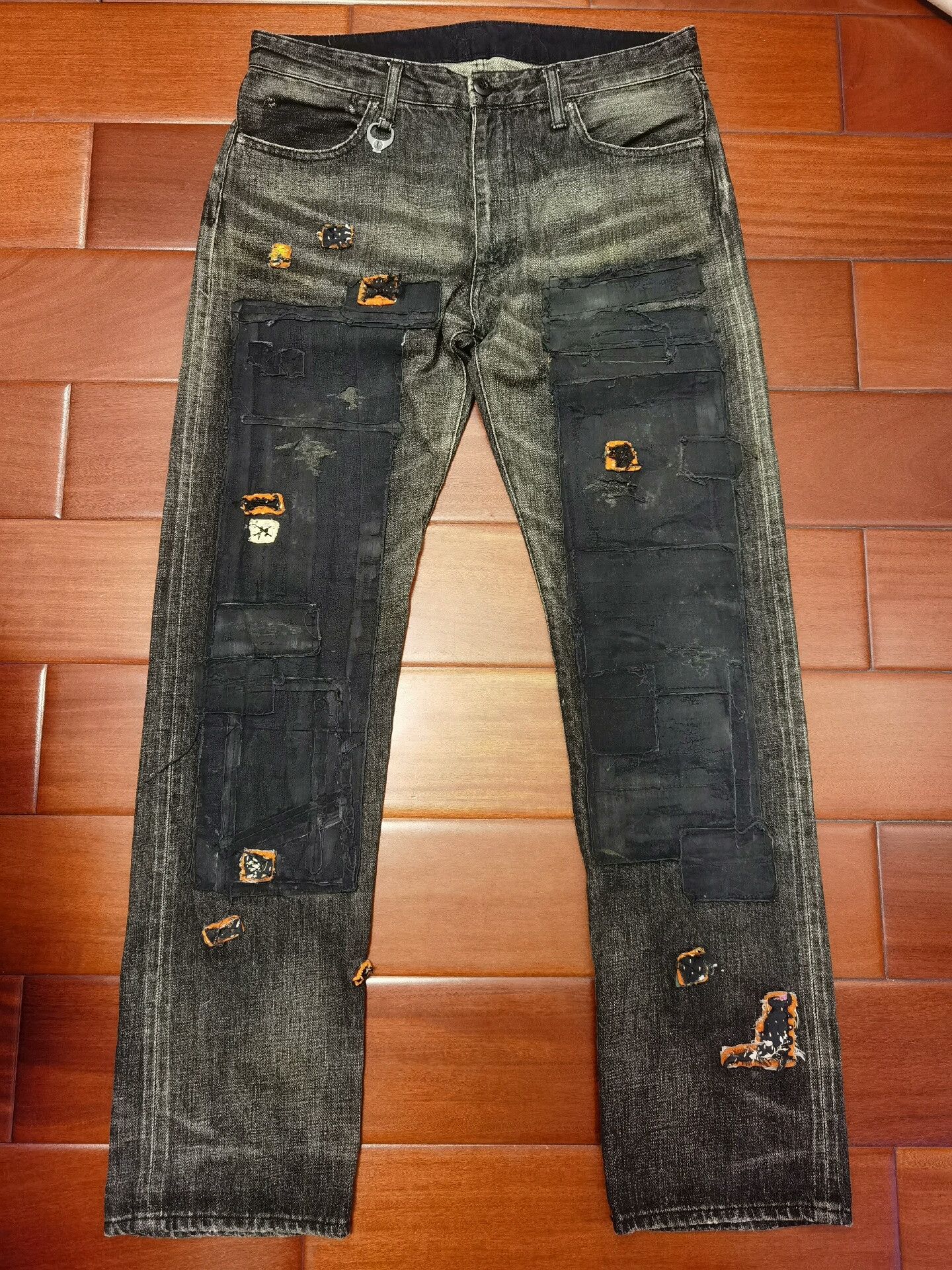 NADA rebirth patchwork denim pants nada harajuku Size US 30 / EU 46 - 1 Thumbnail