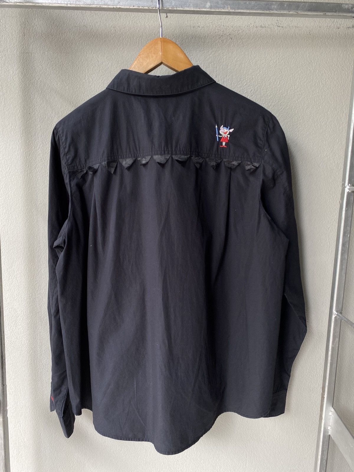 Designer × Japanese Brand OLLEBOREBLA Black Long-Sleeve Shirt Size M / US 6-8 / IT 42-44 - 5 Thumbnail