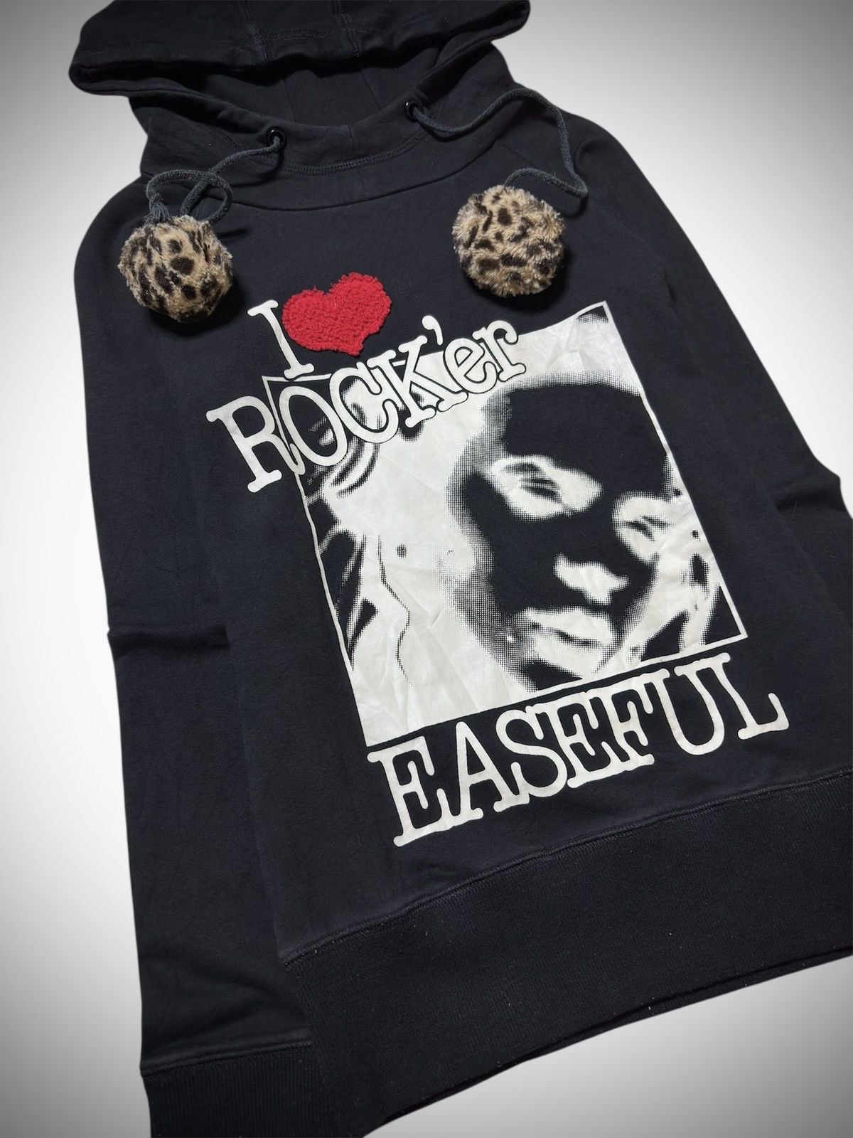 Hysteric Glamour Shake Shake - “I ❤️ Rocker” Punk Rave Hoodie Size S / US 4 / IT 40 - 2 Thumbnail