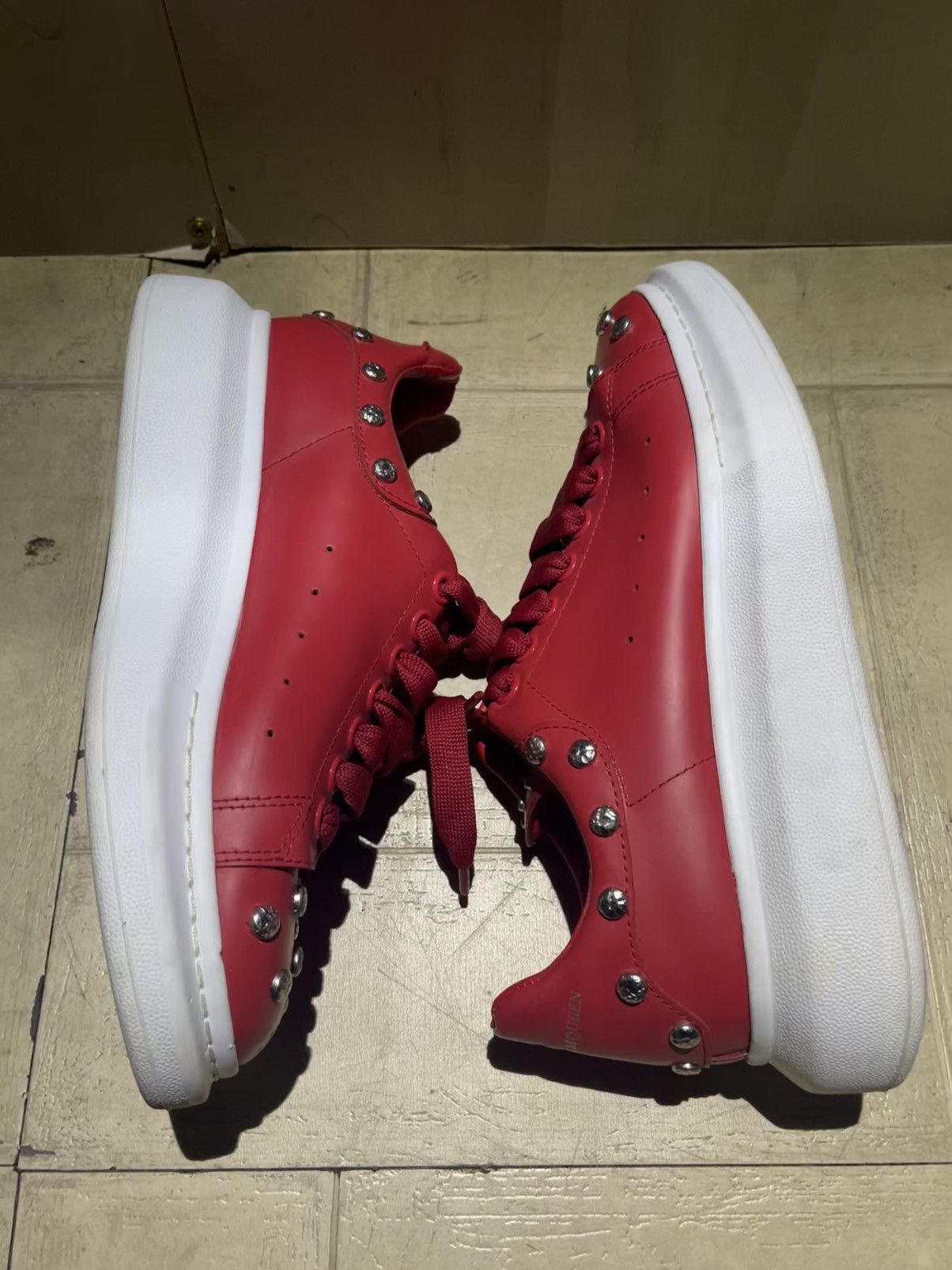 Alexander McQueen Red Studded Alexander McQueen Size 40 Size US 8 / EU 41 - 3 Thumbnail