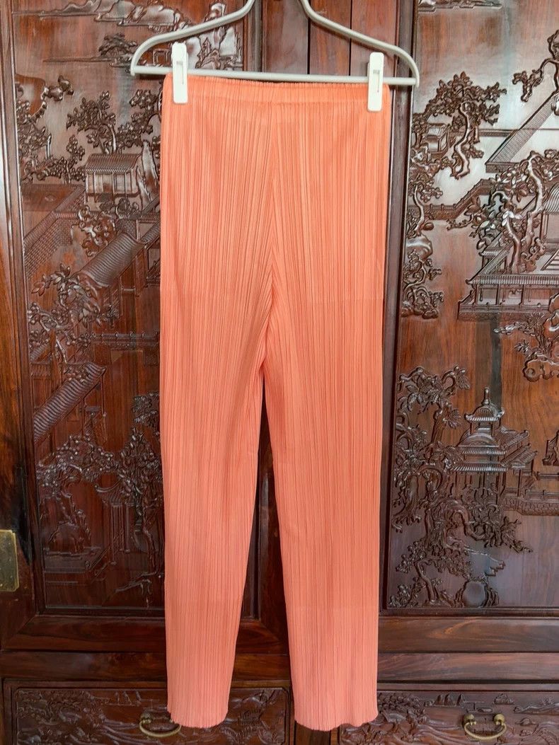 Issey Miyake Issey Miyake Pleated Orange Casual Pants - dmc Size US 30 / EU 46 - 1 Thumbnail