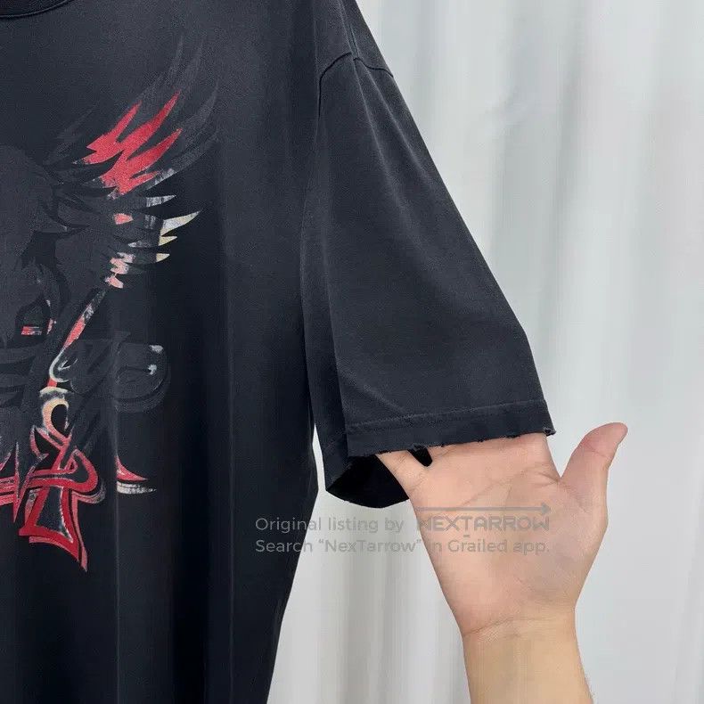 Givenchy Givenchy Washed Vintage Printed Letter Short Sleeve (Size Size US XXL / EU 58 / 5 - 4 Thumbnail