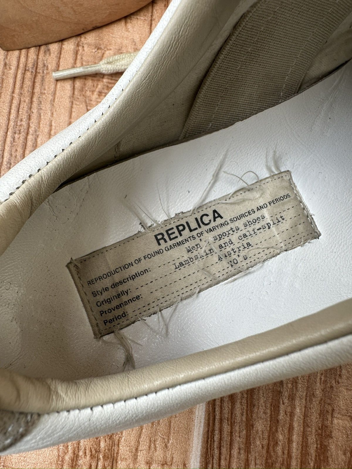 Maison Margiela Maison Martin Margiela Replica Gats White/gray Lowtops Size US 9 / IT 39 - 13 Thumbnail