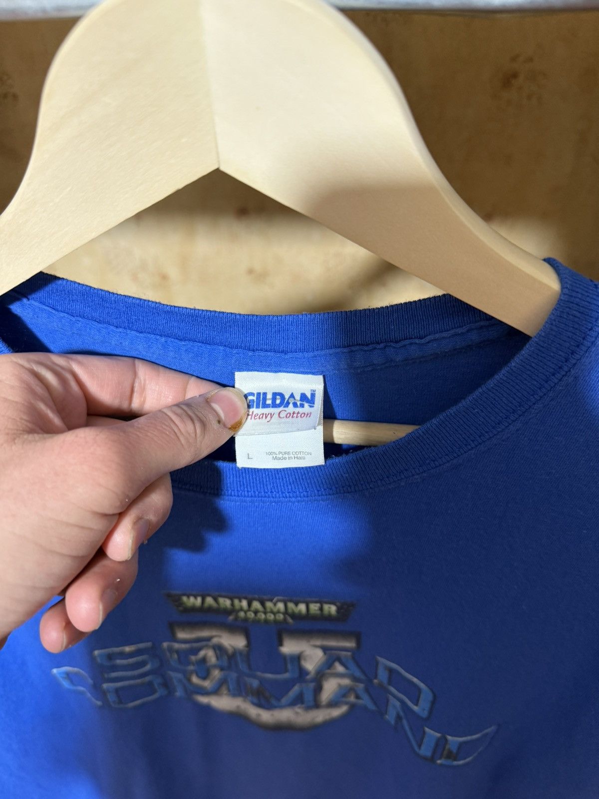 Playstation × The Game × Vintage Vintage 2007 Warhammer 40000: Squad Command Game T-Shirt Size US L / EU 52-54 / 3 - 5 Thumbnail