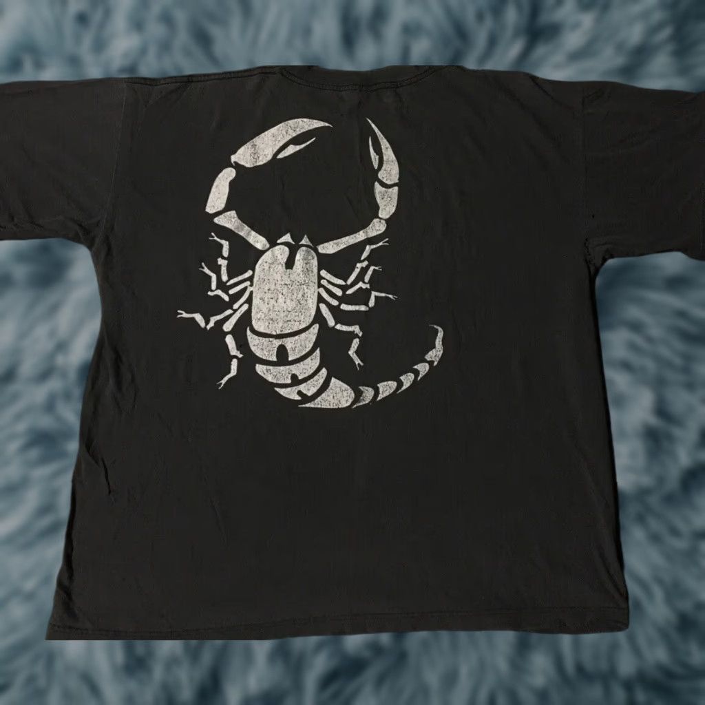 Thrasher VINTAGE NWO Sting Scorpion Thrashed Faded Distressed Shirt XL Black Shirt Mens 90s Grunge WWE WWF Size US XL / EU 56 / 4 - 1 Thumbnail