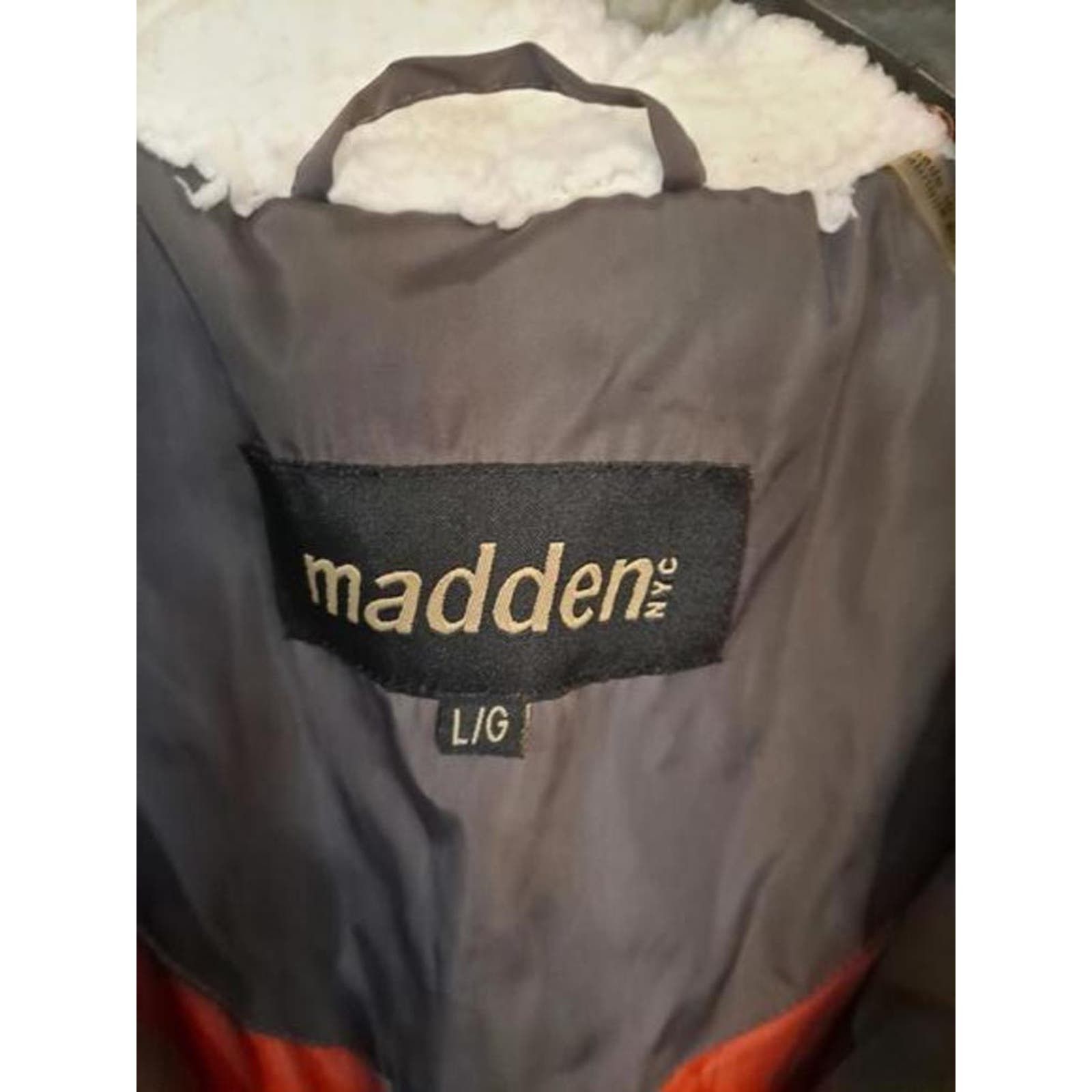 Steve Madden Steve Madden Gray Puffer Jacket With Faux Fur Collar Size L / US 10 / IT 46 - 2 Thumbnail