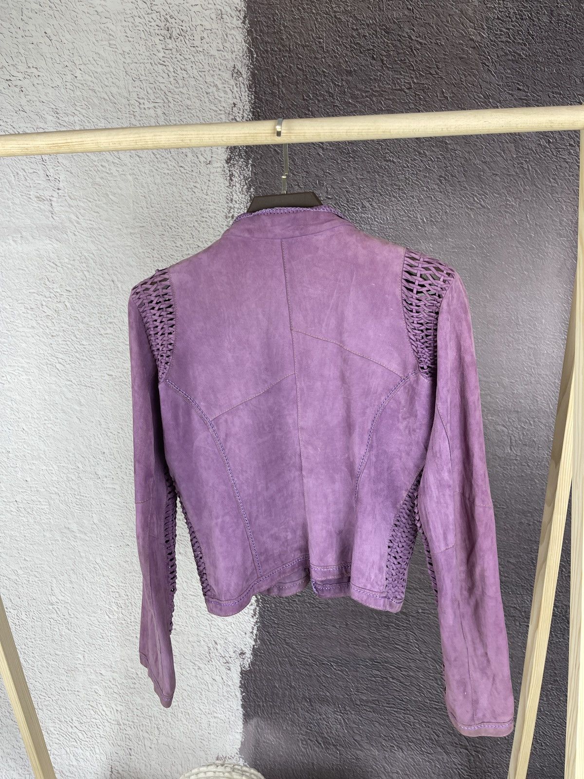 Gimo's Gimo’s leather suede purple jacket size 44 M Size M / US 6-8 / IT 42-44 - 12 Thumbnail