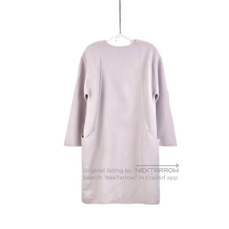 Hermes Hermes Cashmere Purple Mixed Leather Cashmere Coat Size XS / US 0-2 / IT 36-38 - 2 Thumbnail