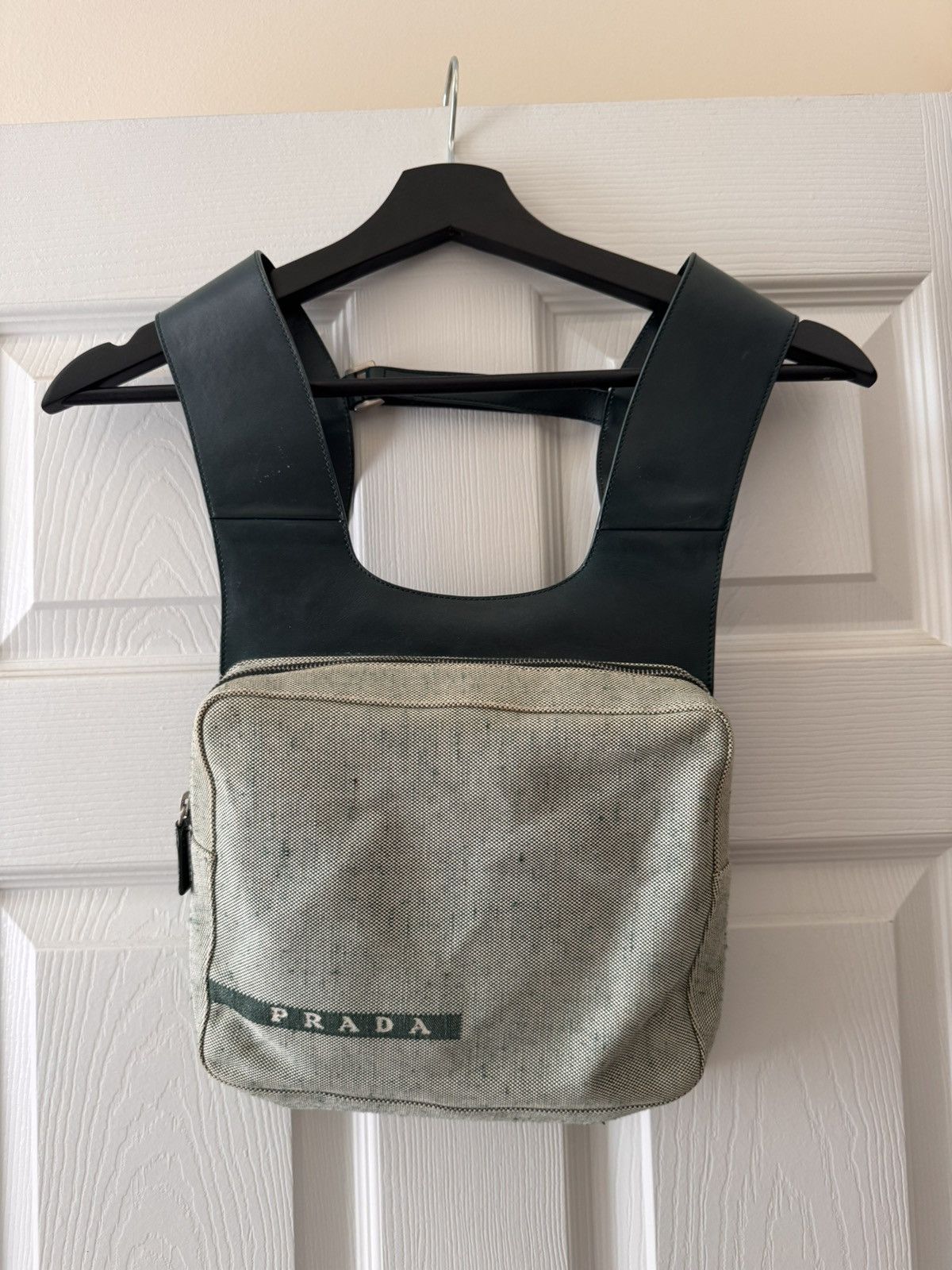 Prada Prada Spring 1999 Runway Canvas Chest Rig / Backpack Size ONE SIZE - 1 Thumbnail