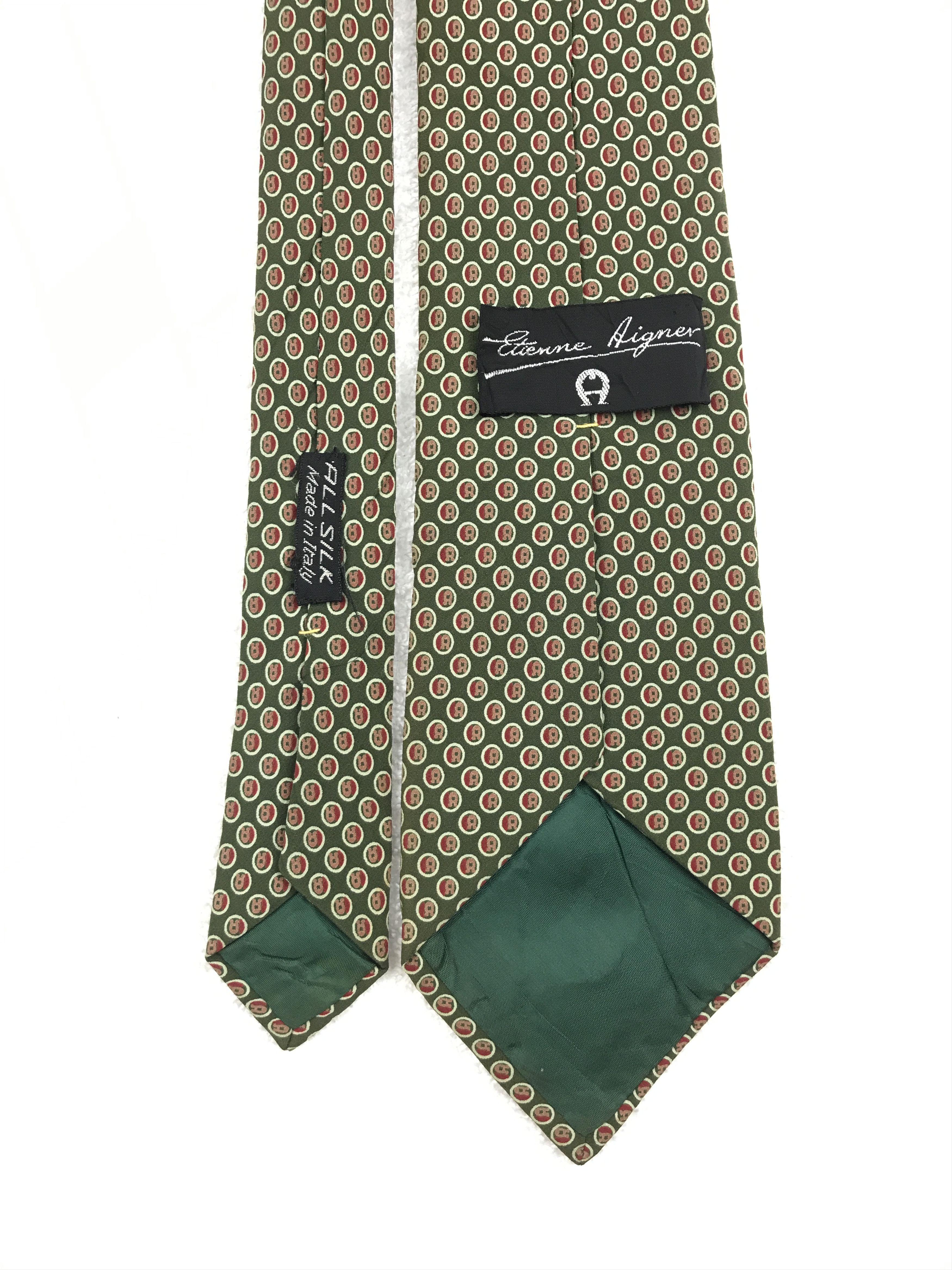 Etienne Aigner × Vintage Vintage Etienne Aigner Silk Necktie Size ONE SIZE - 4 Thumbnail