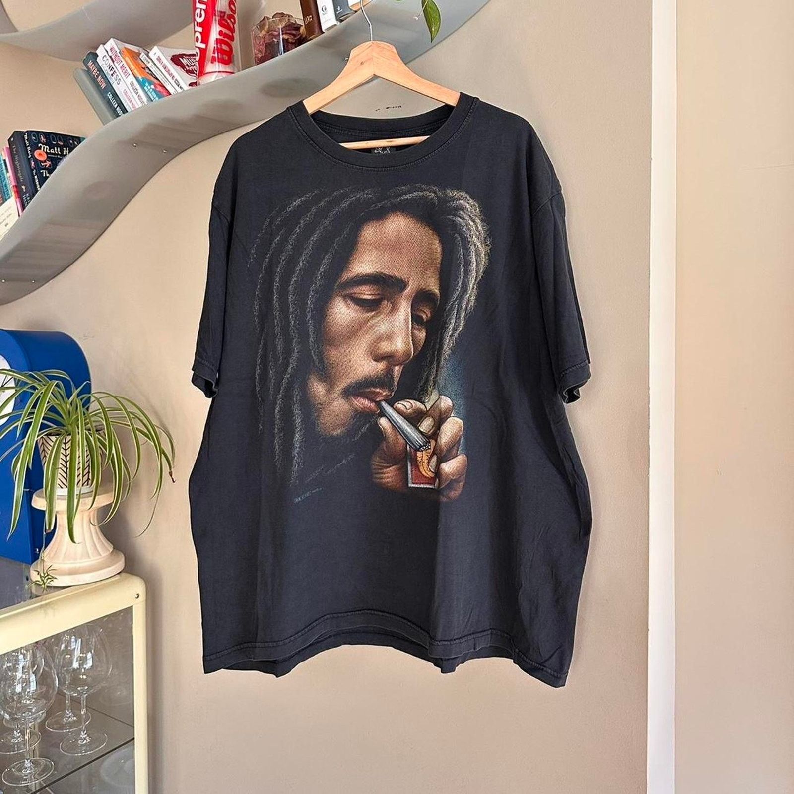 Band Tees × Rap Tees Vintage Y2K Bob Marley Rap Shirt Size US XXL / EU 58 / 5 - 1 Thumbnail