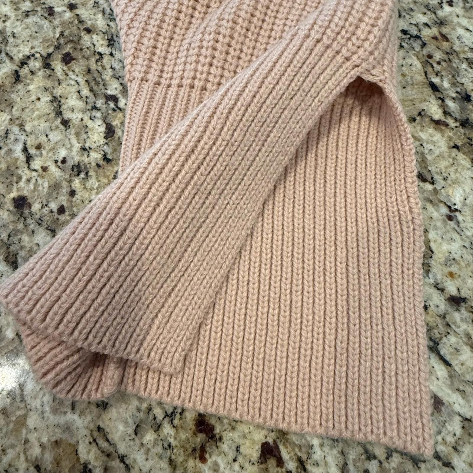 Topshop TOPSHOP pinkish tan sweater checkered ribbed knit SZ 4 Size S / US 4 / IT 40 - 5 Thumbnail