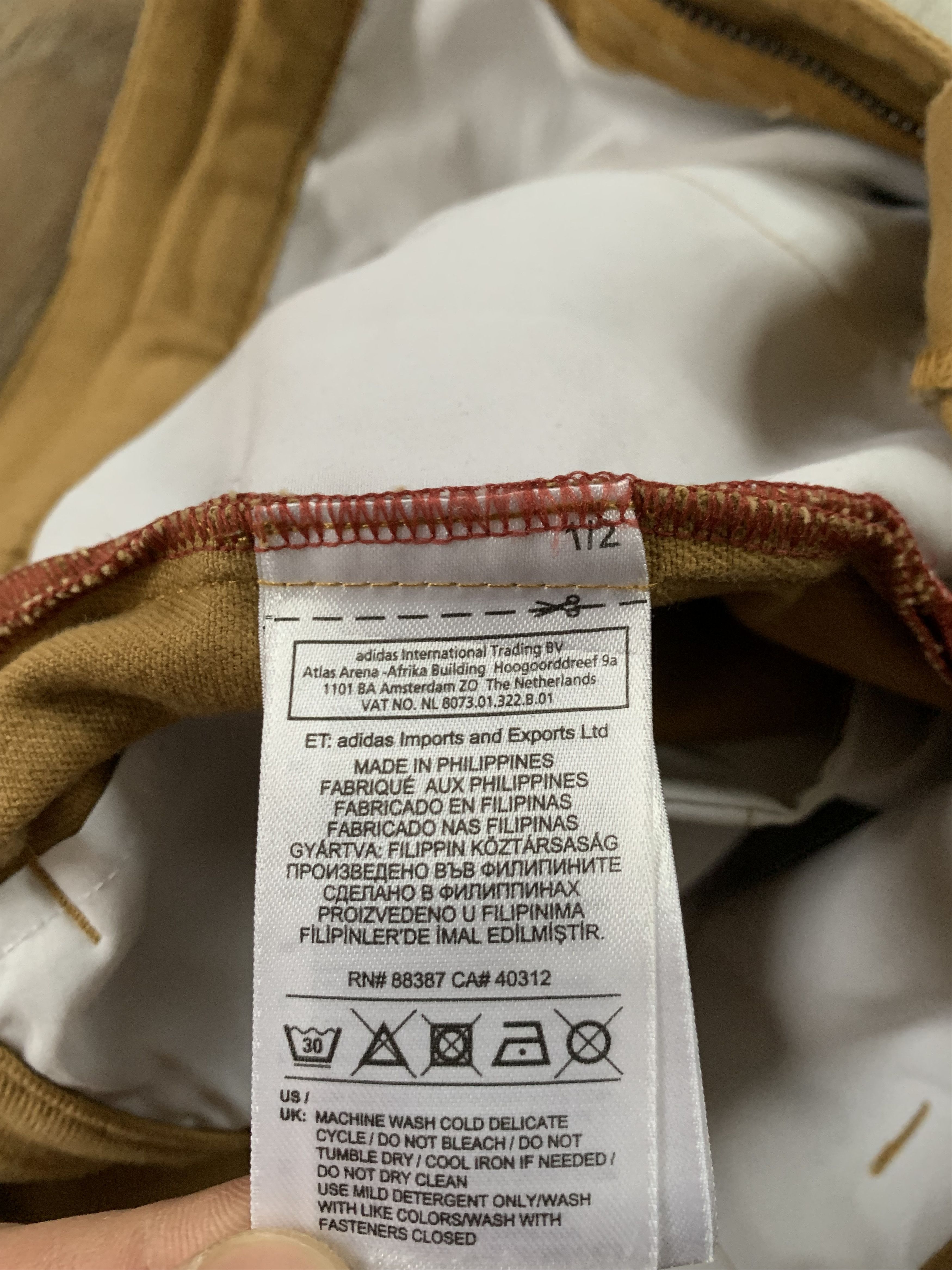 Adidas Adidas Skateboarding Men’s Beige Casual Pants Trousers Size US 31 - 10 Thumbnail