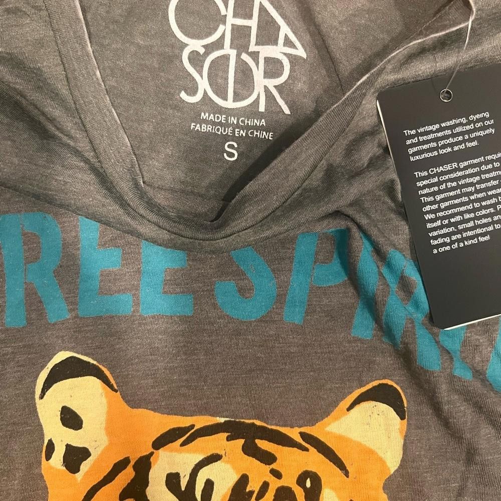 Designer Chaser Free Spirit Tiger Graphic Tee Size S / US 4 / IT 40 - 4 Thumbnail