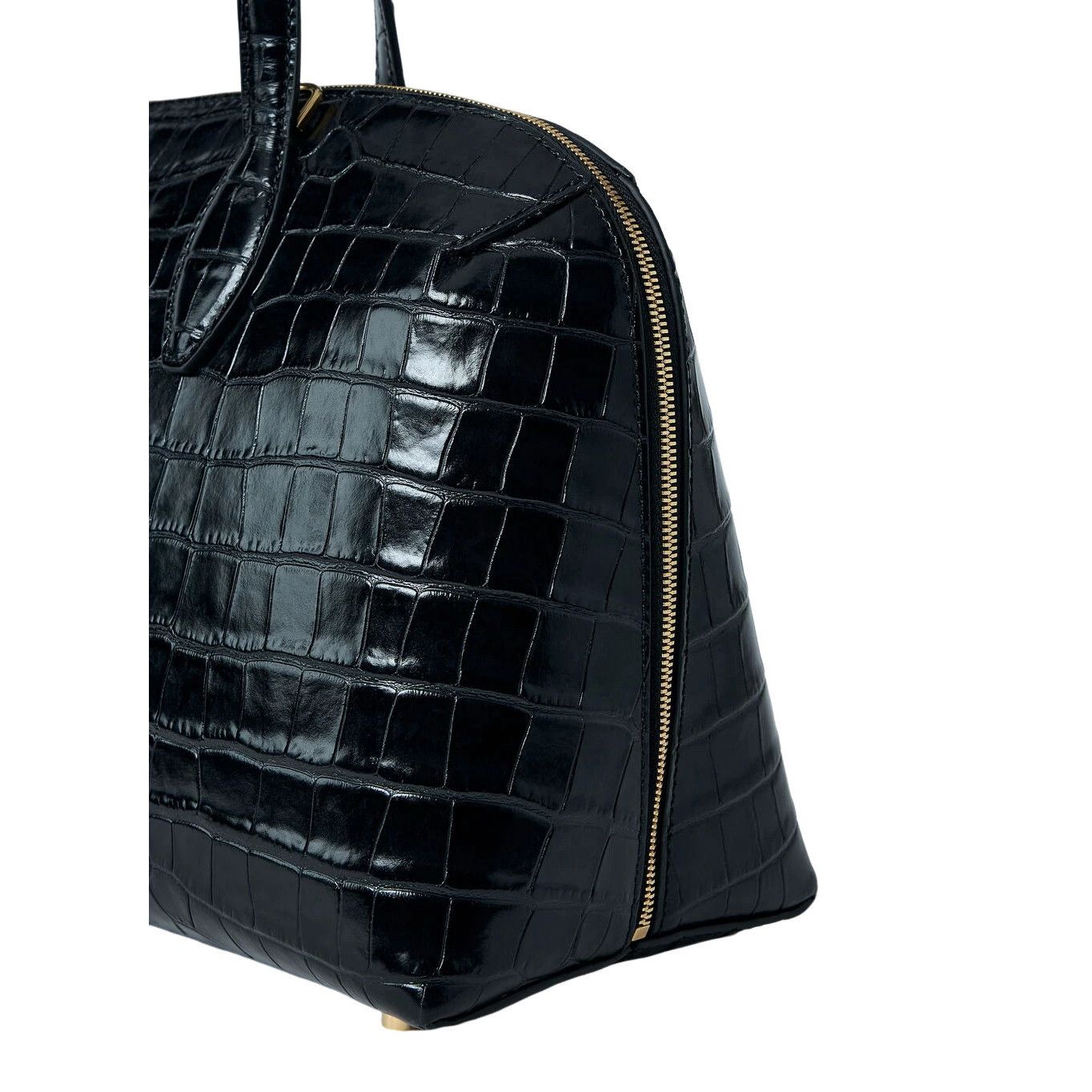 Toteme TOTEME Day Black Embossed Leather Tote Bag New & Authentic Size ONE SIZE - 4 Thumbnail