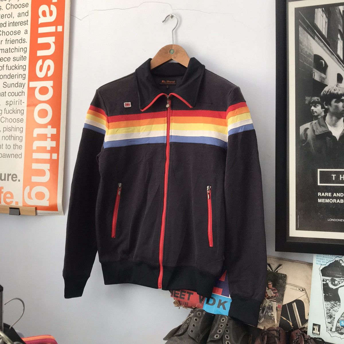 Ben Sherman × Vintage Vintage Ben Sherman Retro Track Tracktop Jacket Oasis noel Size US M / EU 48-50 / 2 - 13 Thumbnail