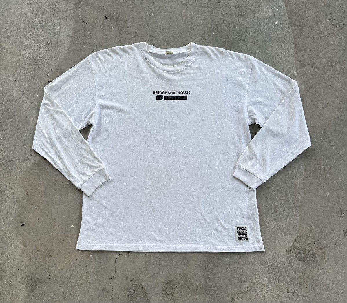 Japanese Brand BRIDGE SHIP HOUSE LONG TURN THE ROCK OVER SKATE TEE Size US L / EU 52-54 / 3 - 2 Thumbnail