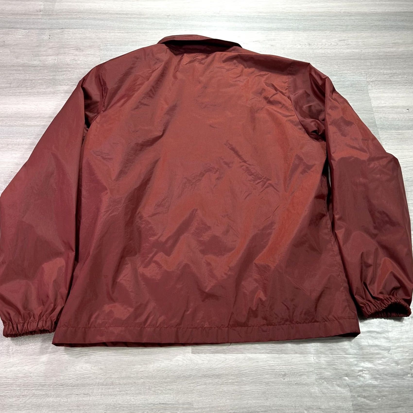 Coach Fox Jacket Mens L Red Coach Snap Front Nylon Lined Windbreaker Moto Size US L / EU 52-54 / 3 - 2 Thumbnail