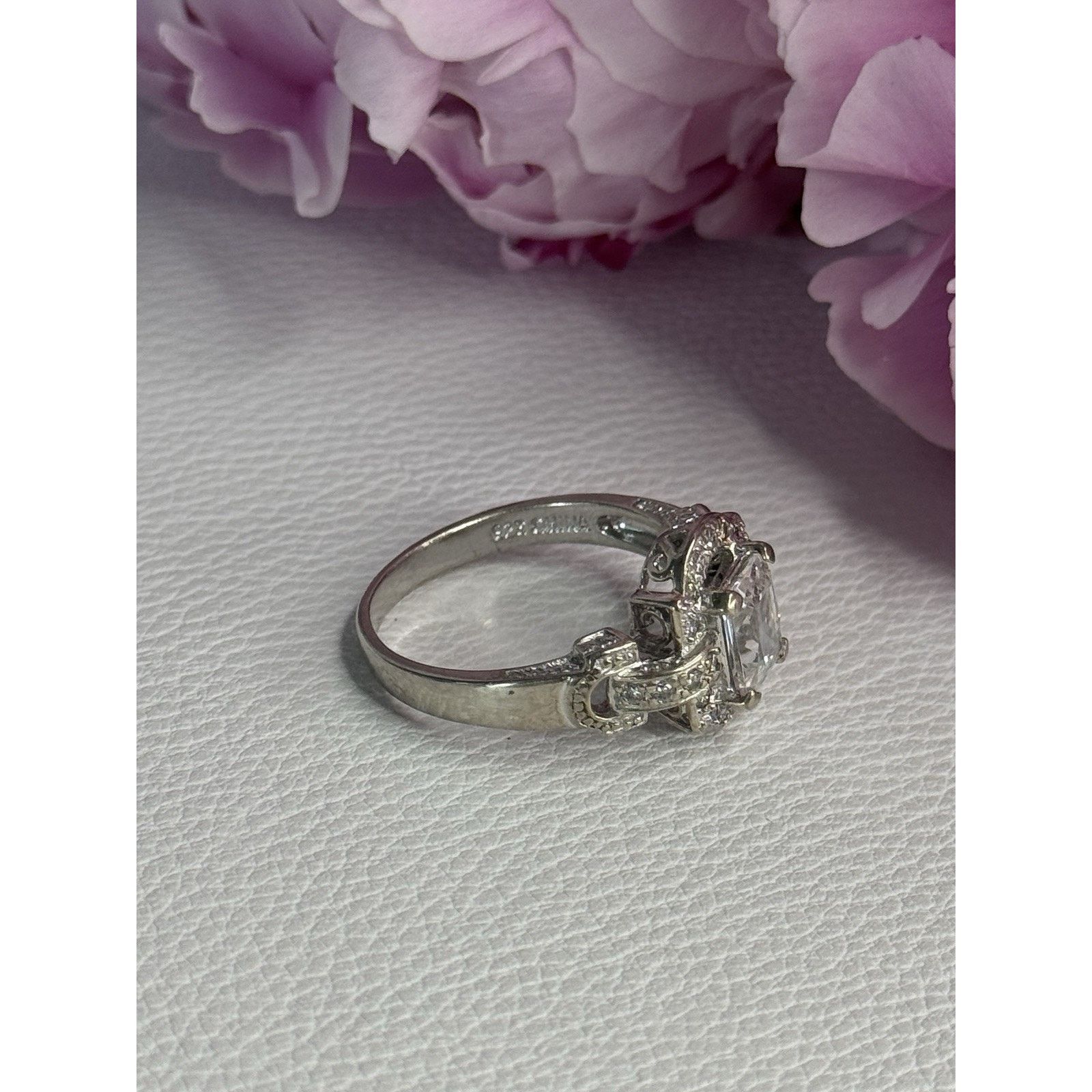 Jewelry BEAUTIFUL 925 STERLING SILVER CZ RING SIZE 10 Size ONE SIZE - 4 Thumbnail