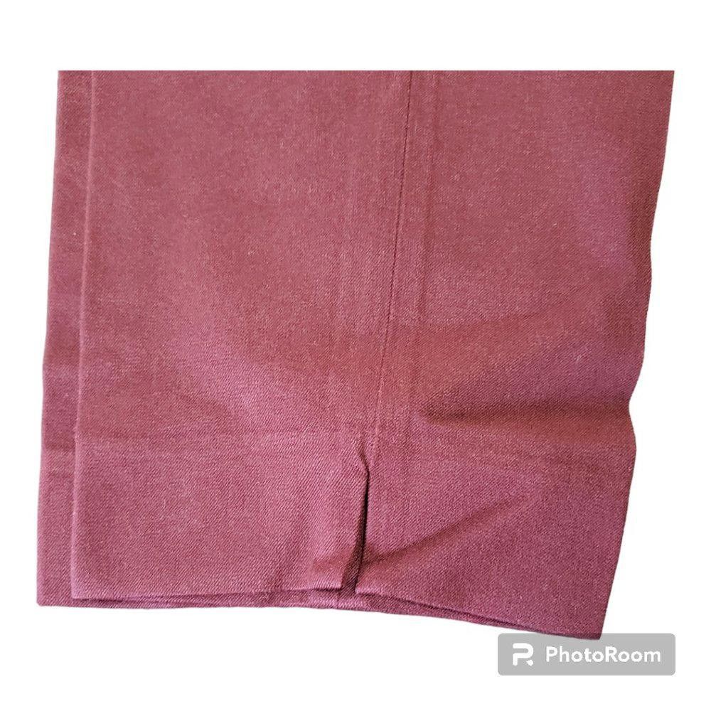 Banana Republic CT716a Banana Republic Burgundy Ladies Sloan Fit Pant 12L Size 34" / US 12 / IT 48 - 4 Thumbnail