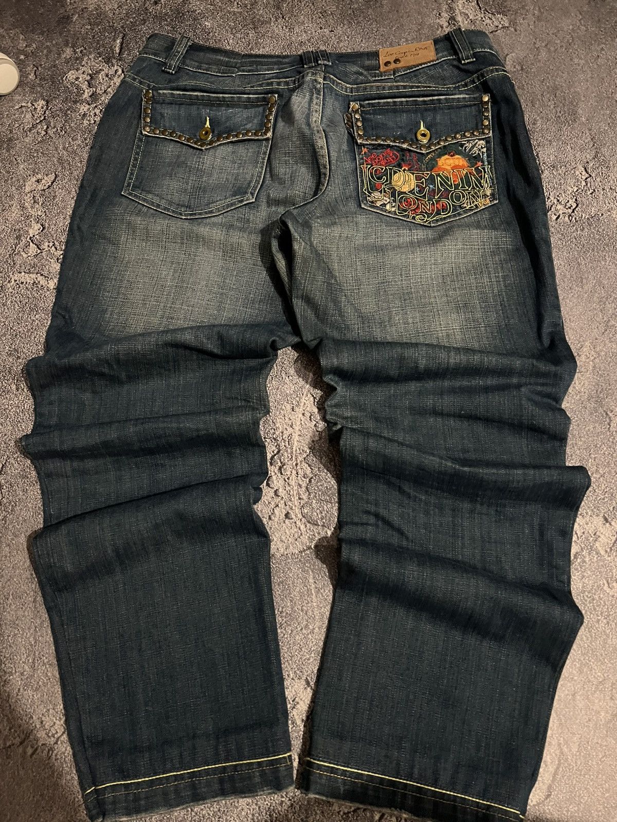 Vintage Vintage Embroidered Jeans Faded / Underground Slim Fit Swag Size US 35 - 2 Thumbnail