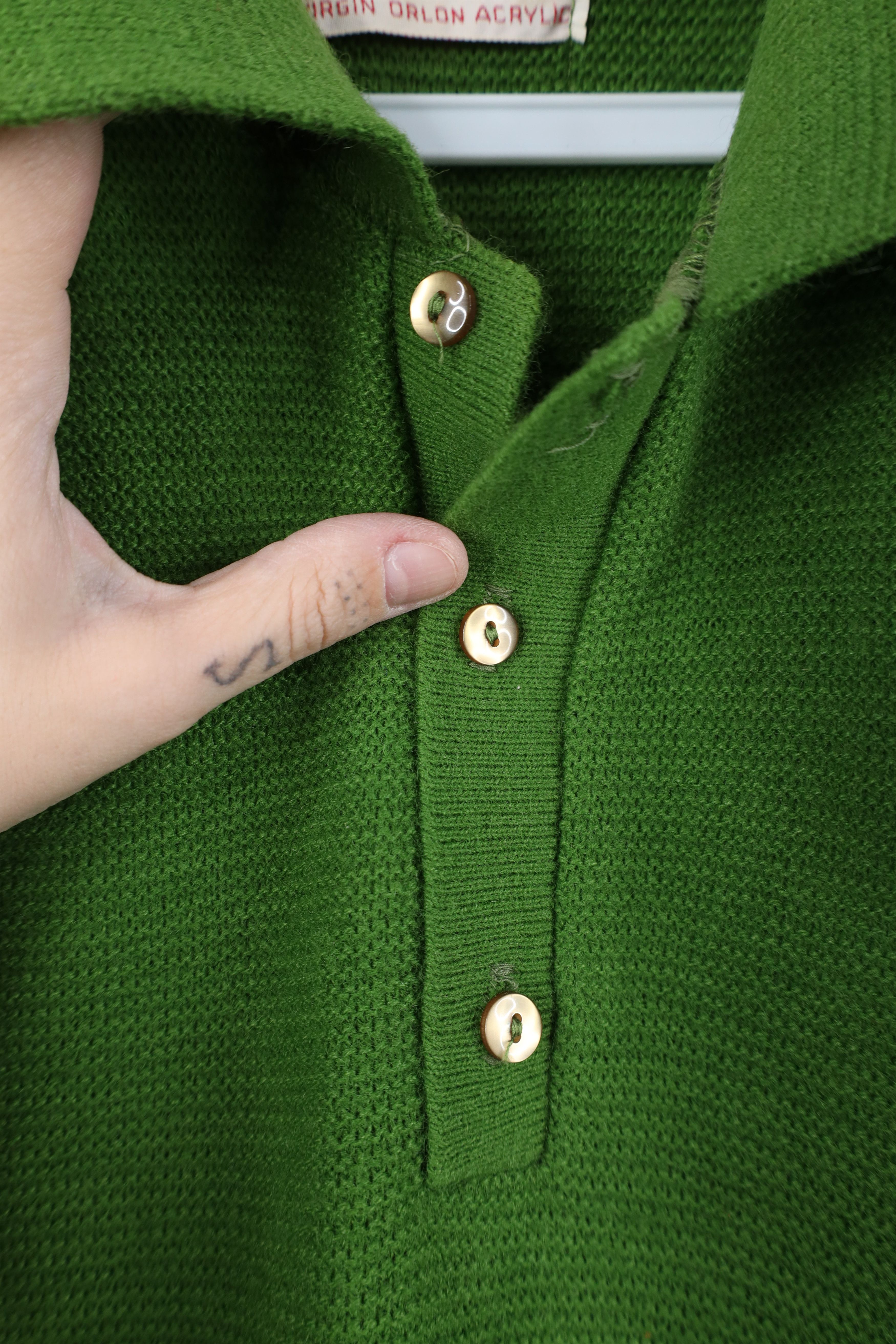 Vintage Vintage 50s 60s Streetwear Short Sleeve Collared Sweater Size US L / EU 52-54 / 3 - 4 Thumbnail