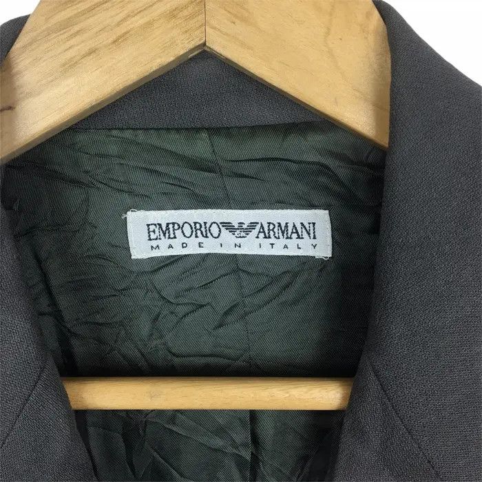 Emporio Armani Vtg EMPORIO ARMANI Made In Italy 1 Button Blazer Coat Suit Size 40R - 3 Thumbnail