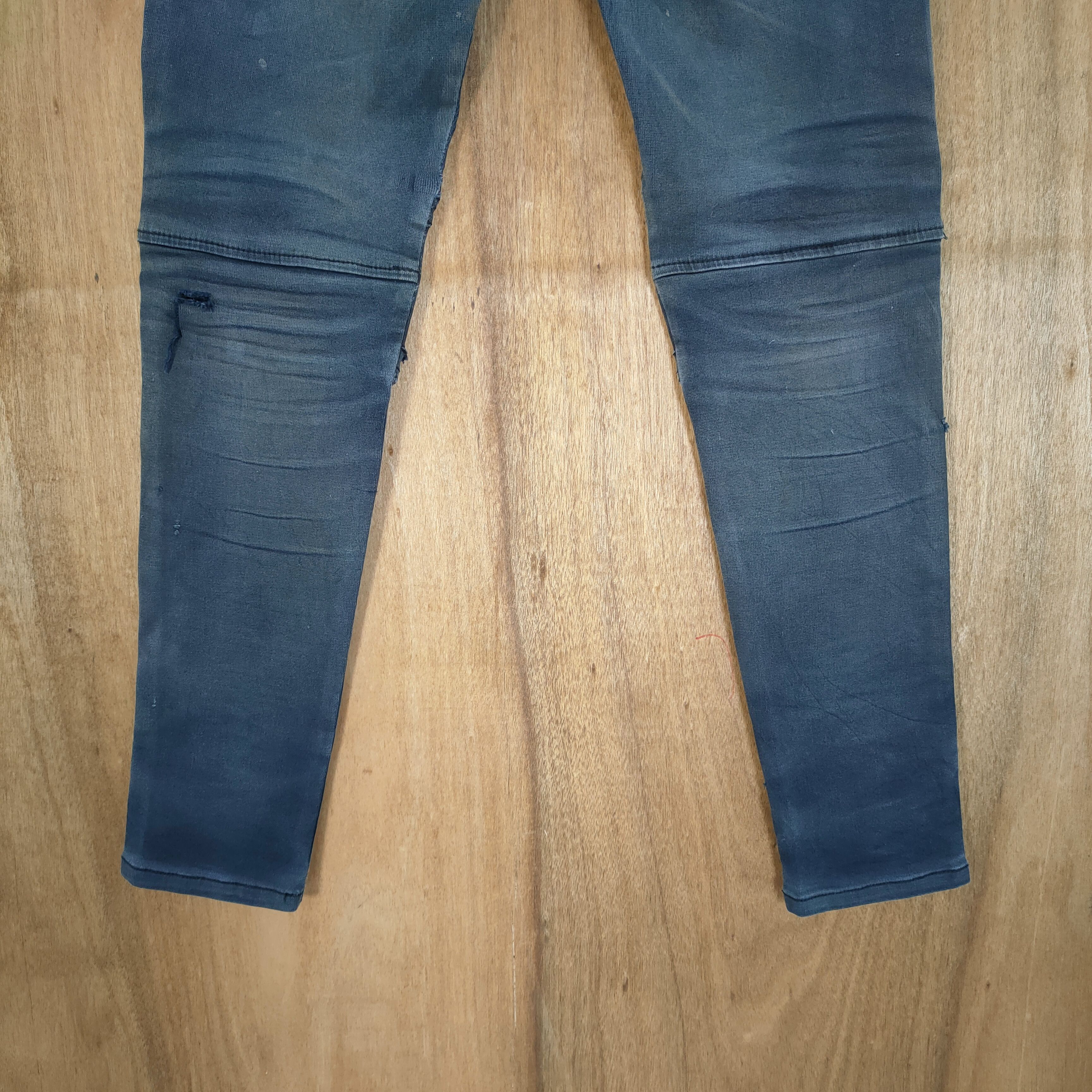 Japanese Brand VINTAGE JAPANESE FADED DISTRESSED SKINNY CARGO PANTS Size US 28 / EU 44 - 10 Thumbnail