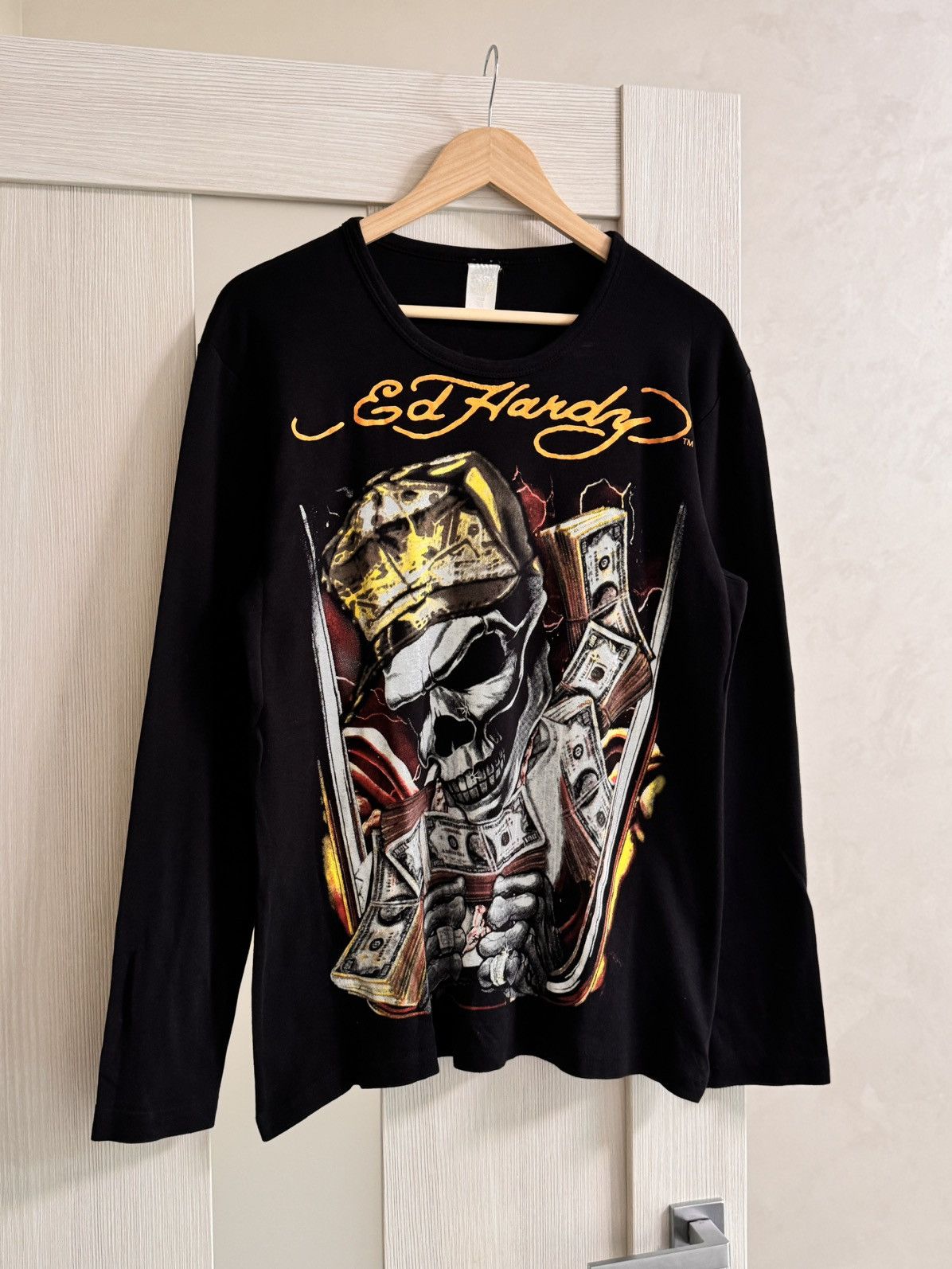 Christian Audigier Rare 🔥 Ed Hardy Christian Audigier Skull Long Sleeve Pants Size US M / EU 48-50 / 2 - 3 Thumbnail