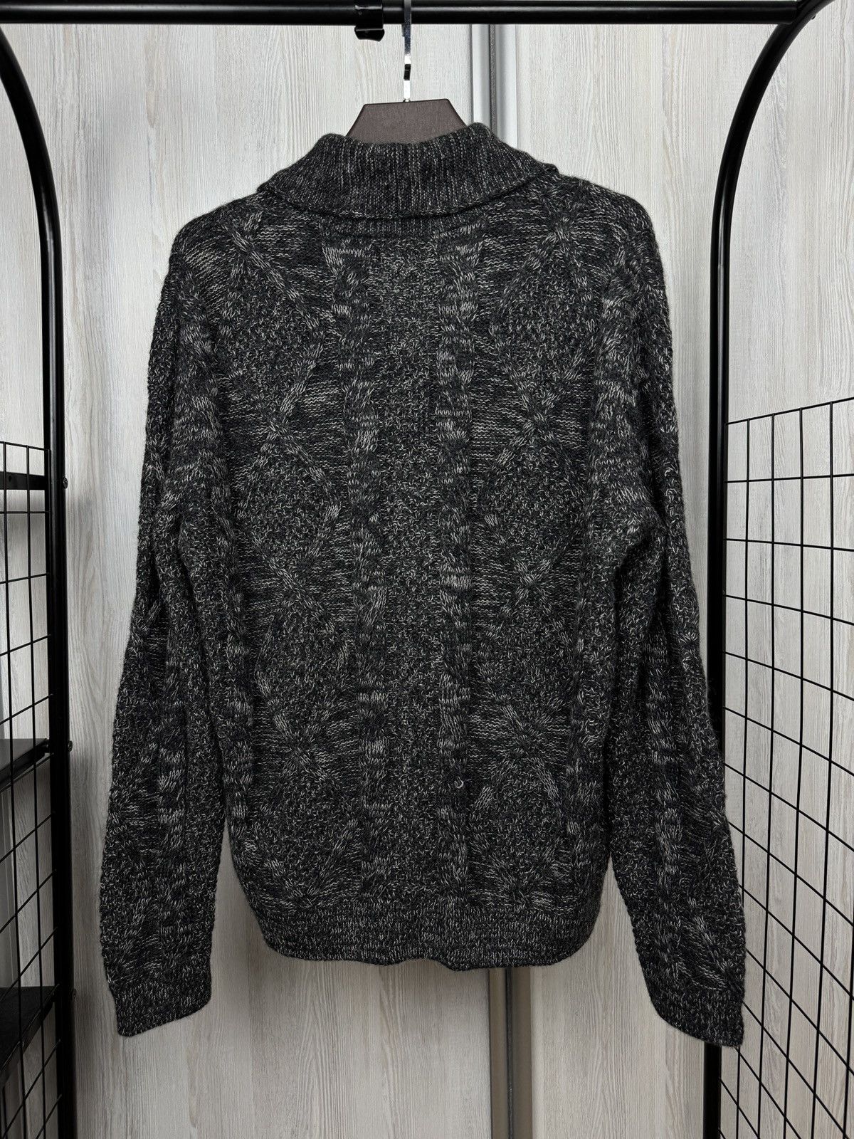 KUNA Kuna pure Baby Alpaca grey sweater cardigan men’s L Size US L / EU 52-54 / 3 - 8 Thumbnail