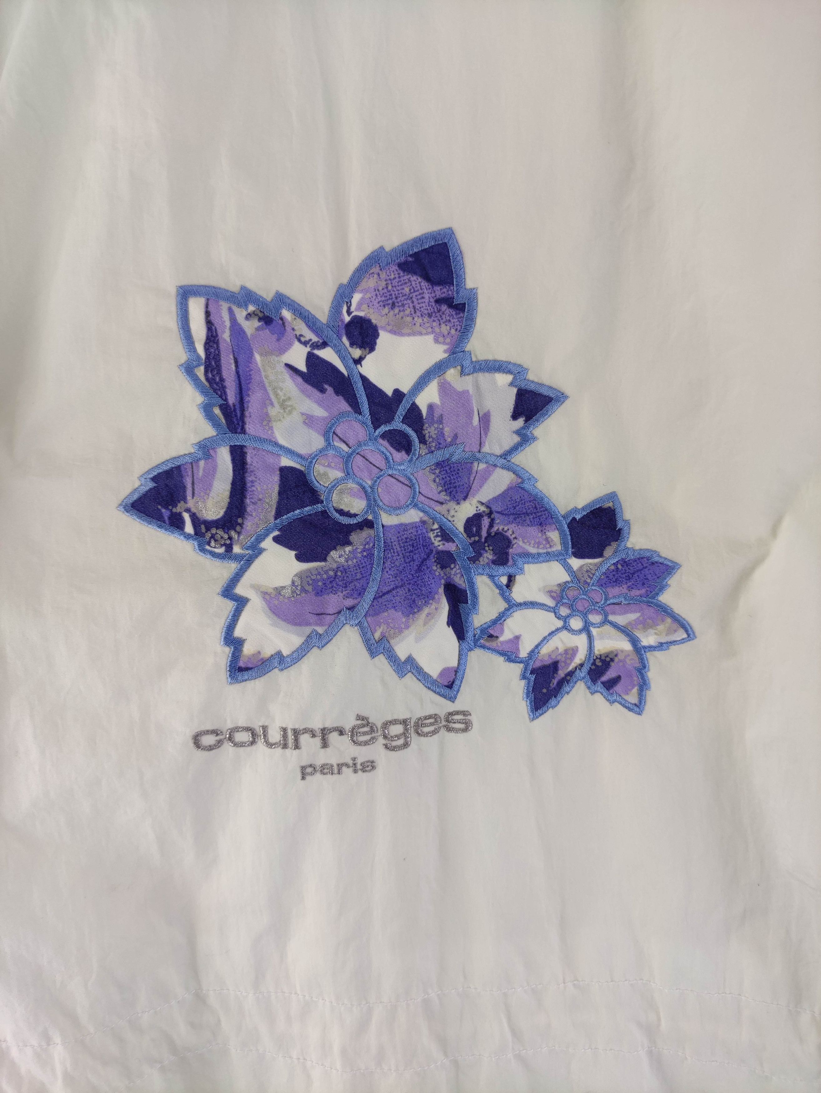 Courreges Vintage Courreges Embroidered Logo Ski Jacket Hoodie Size M / US 6-8 / IT 42-44 - 9 Thumbnail