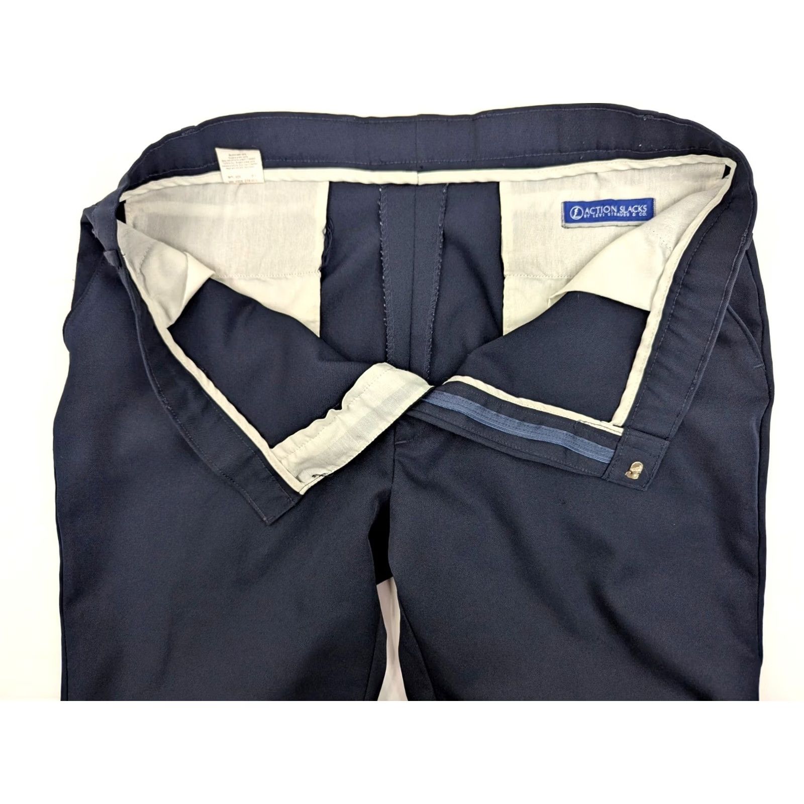 Levi's VINTAGE Levi's Action Slacks Pants Men 40x30 Navy Blue EUC Size US 40 / EU 56 - 6 Thumbnail