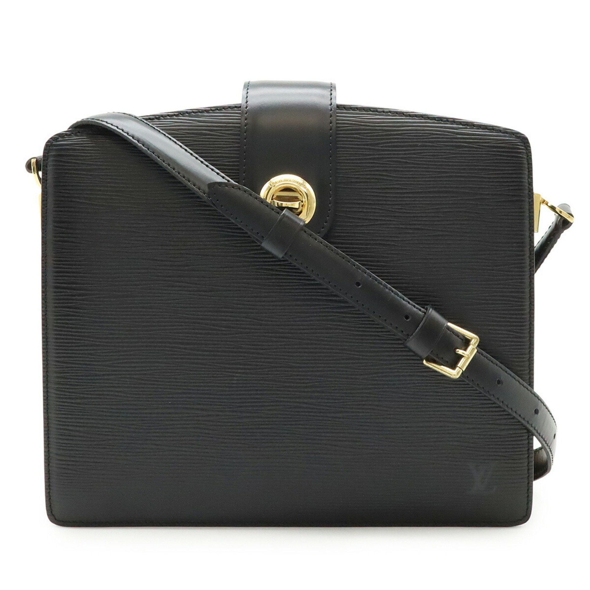 Louis Vuitton Epi Capuchin Shoulder Bag Noir Black M52342, Women's