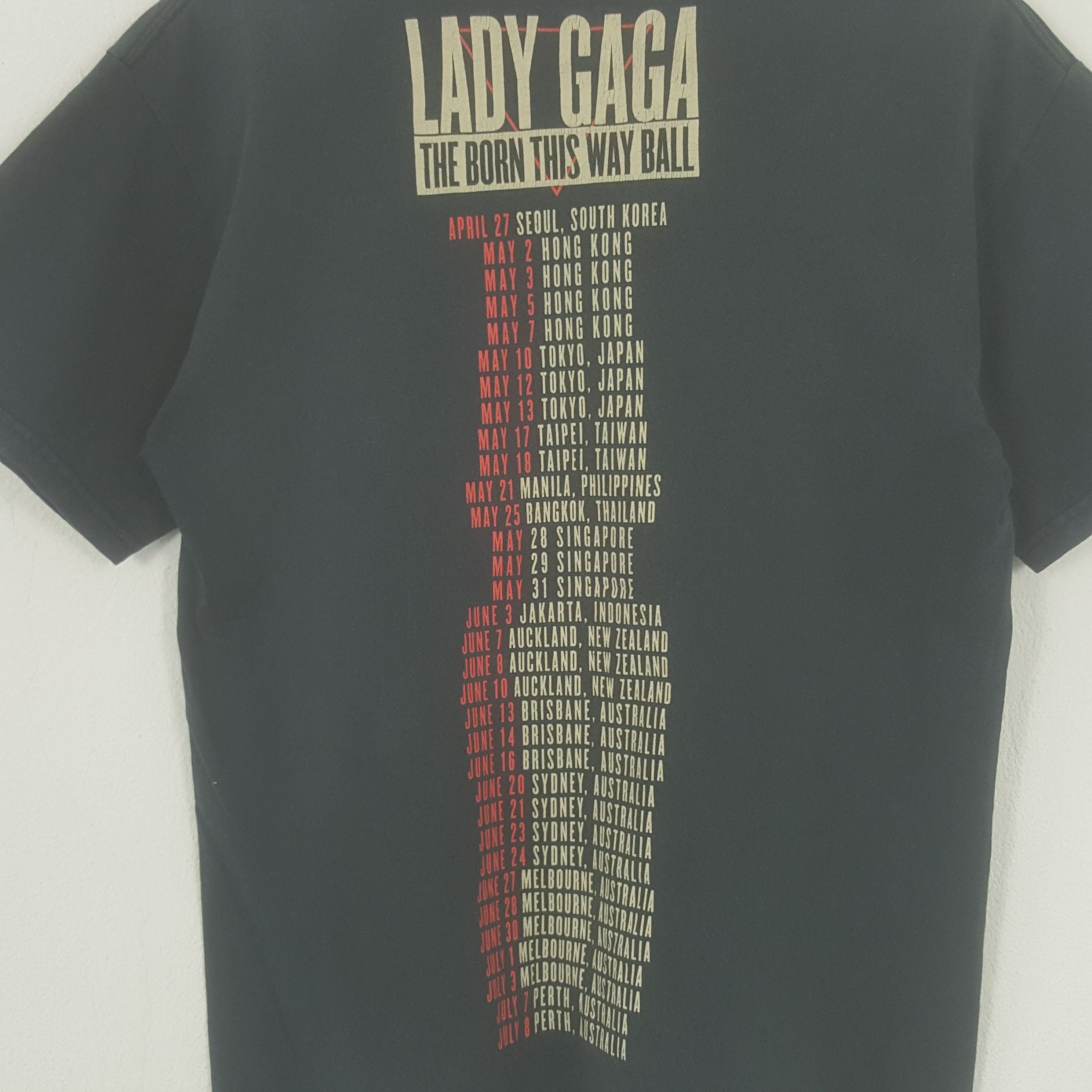Band Tees × Vintage Vintage Lady Gaga American Singer Songwriter Tshirt Size US M / EU 48-50 / 2 - 4 Thumbnail