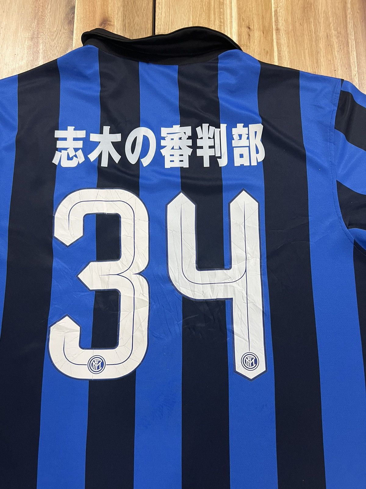 Vintage Inter Milan FC Bootleg Jersey #34 Size US XL / EU 56 / 4 - 4 Thumbnail