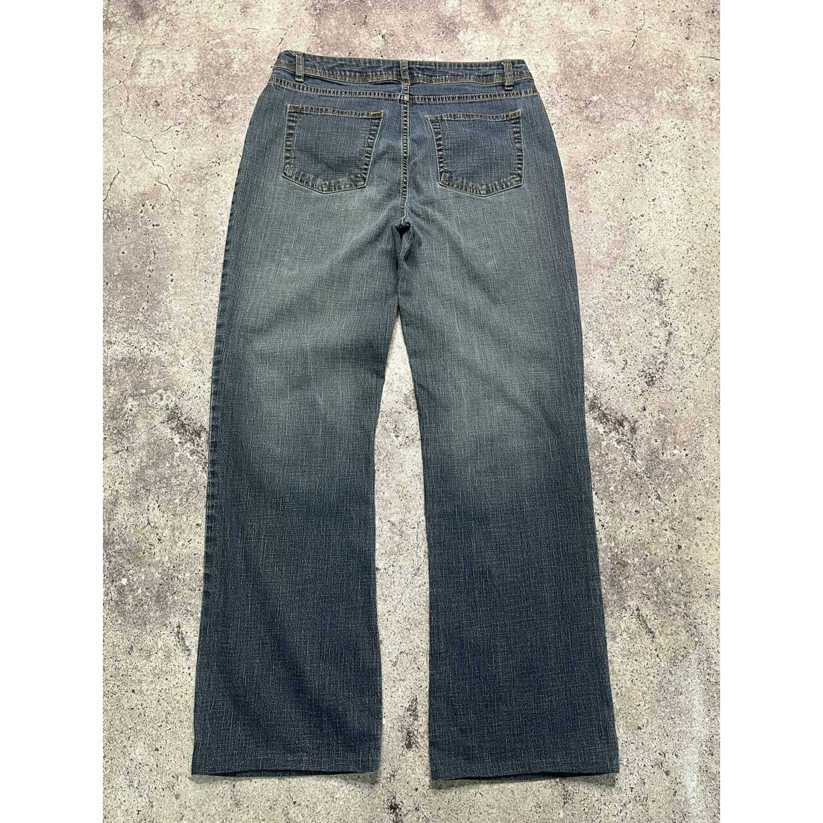 Faded Glory Vintage Faded Glory Stretch Bootcut Jeans Blue Y2K Style Size 31" - 7 Thumbnail