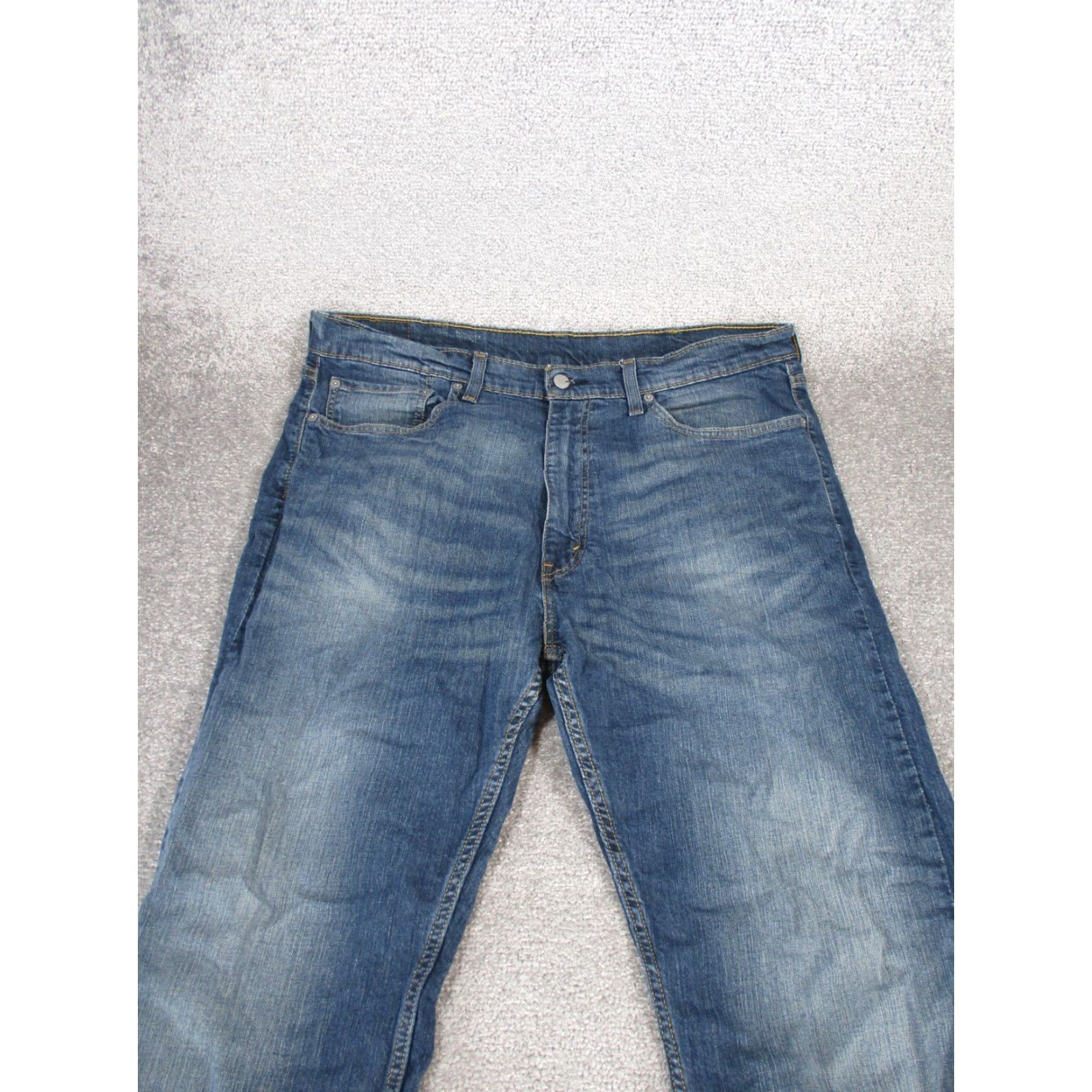 Levi's Levis Levi's 505 Jeans Mens Regular Fit Straight Dark Wash Denim Blue 38x30 38 30 Inseam Regular Size 38 Denim Jeans 505 Brand Levi's 505 Size US 38 / EU 54 - 2 Thumbnail
