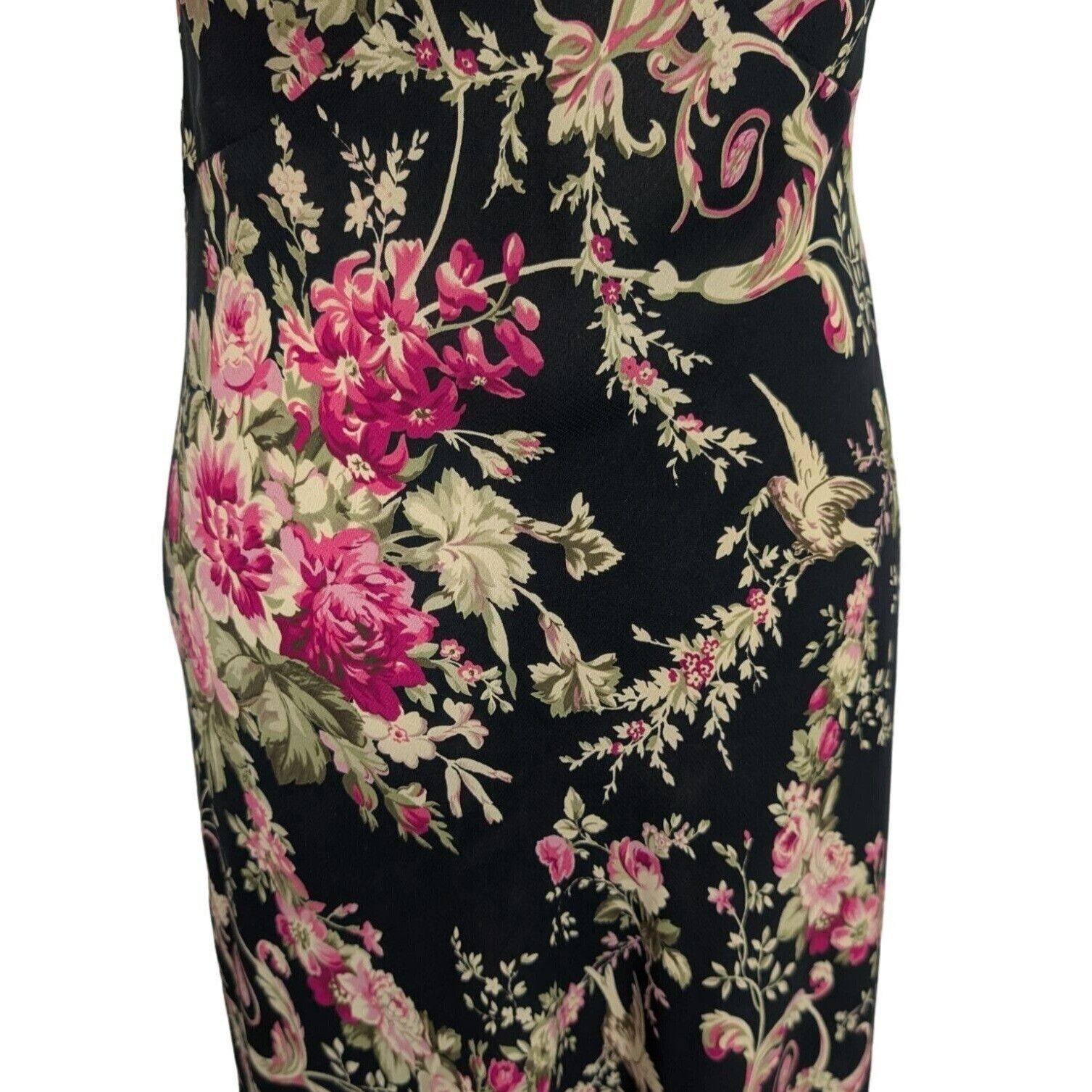 Oscar De La Renta Vintage Oscar De La Renta Nightgown Womens Small Black Flora Size S / US 4 / IT 40 - 9 Thumbnail