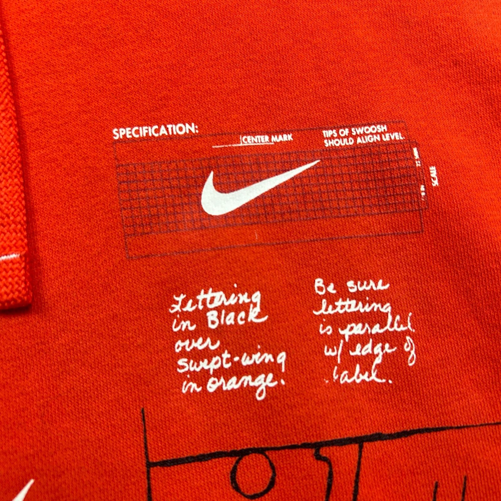 Nike Nike Story of The Swoosh Red Men's Fleece Hoodie Size XL Size US XL / EU 56 / 4 - 2 Thumbnail